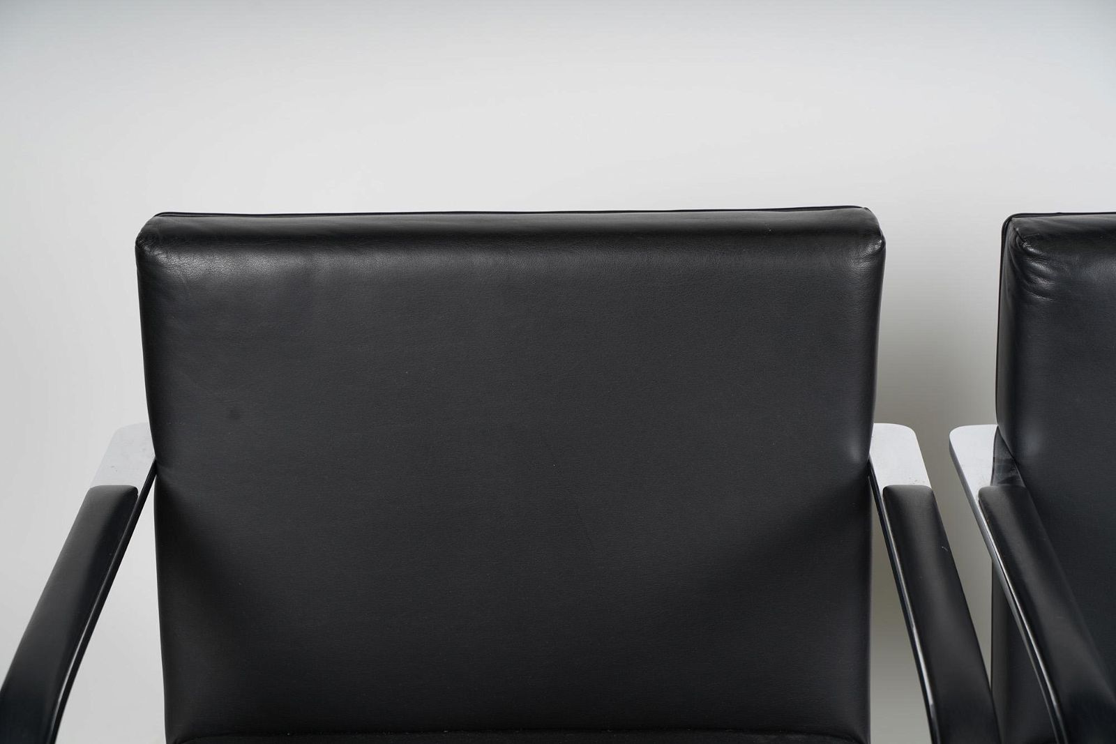 AF2-156: VINTAGE PAIR OF MID 20TH CENTURY LUDWIG MIES VAN DER ROHE BRNO FLAT BAR CHAIRS