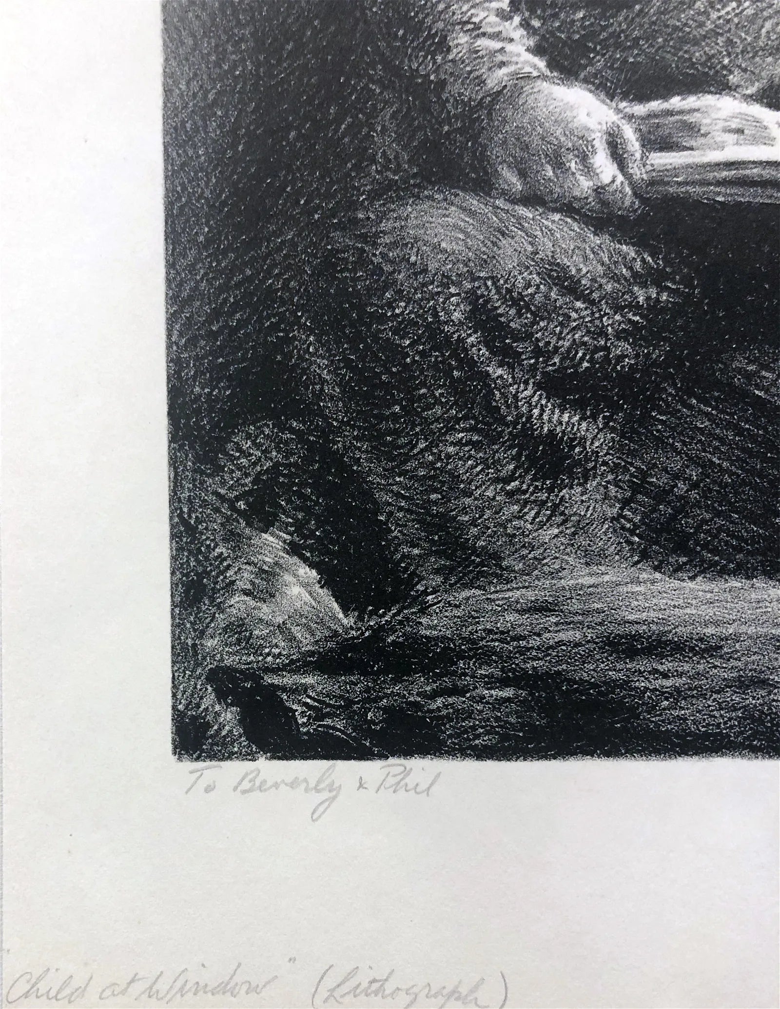 AW8-010: James Ormsbee Chapin - Circa 1943 - Lithograph - "Child at Window"