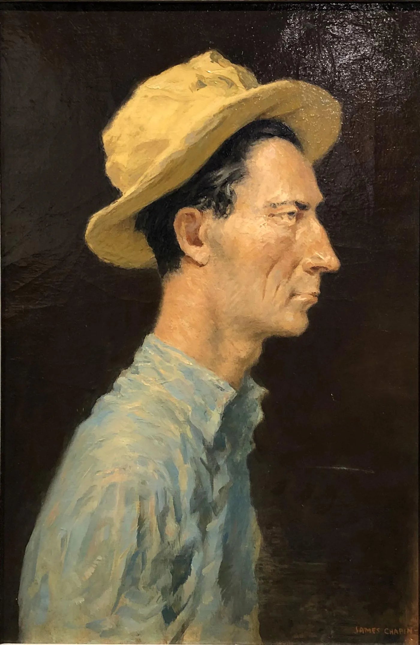 AW611: : James Ormsbee Chapin C 1942 -  "Carolina Native” Oil on Canvas -