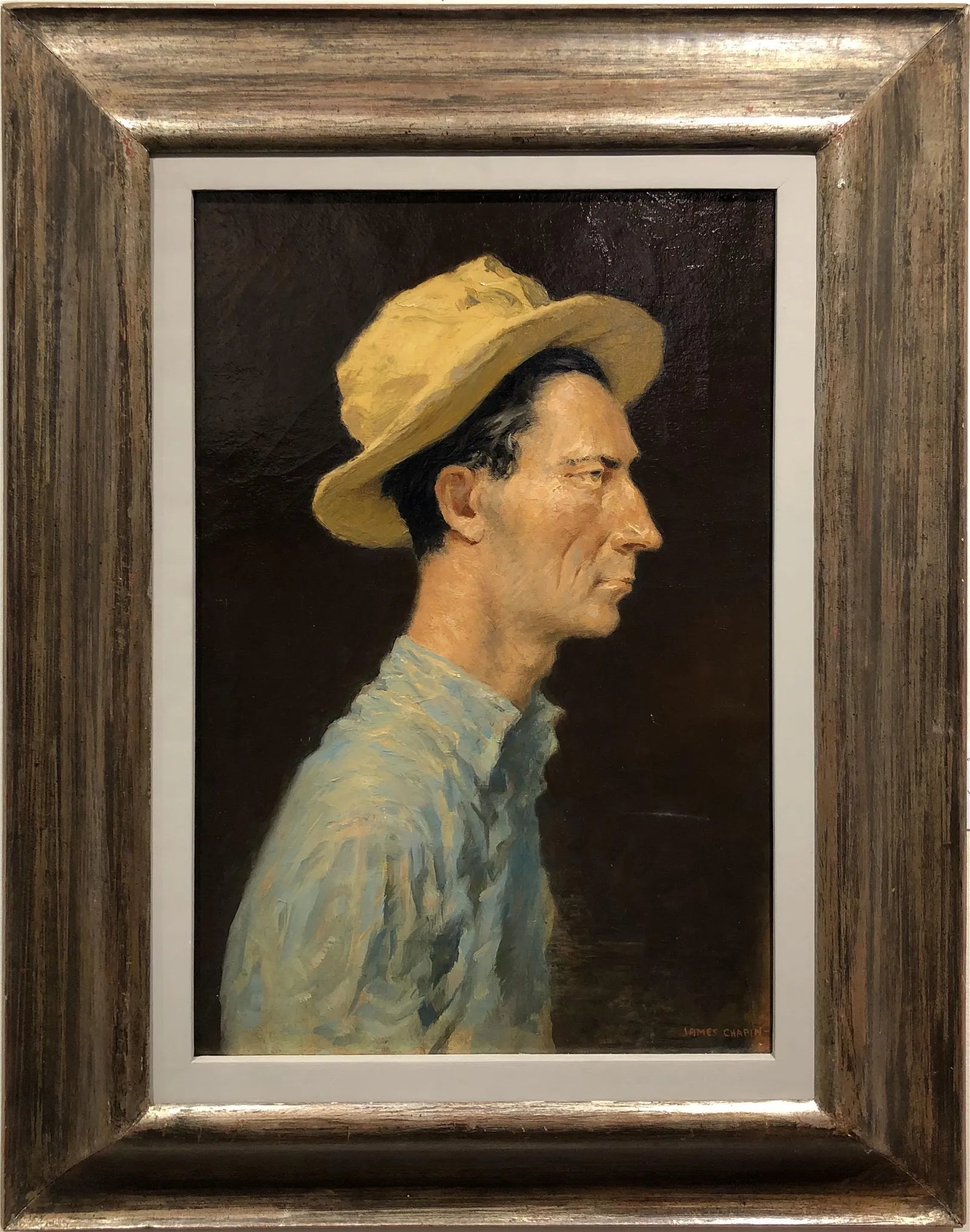 AW611: : James Ormsbee Chapin C 1942 -  "Carolina Native” Oil on Canvas -