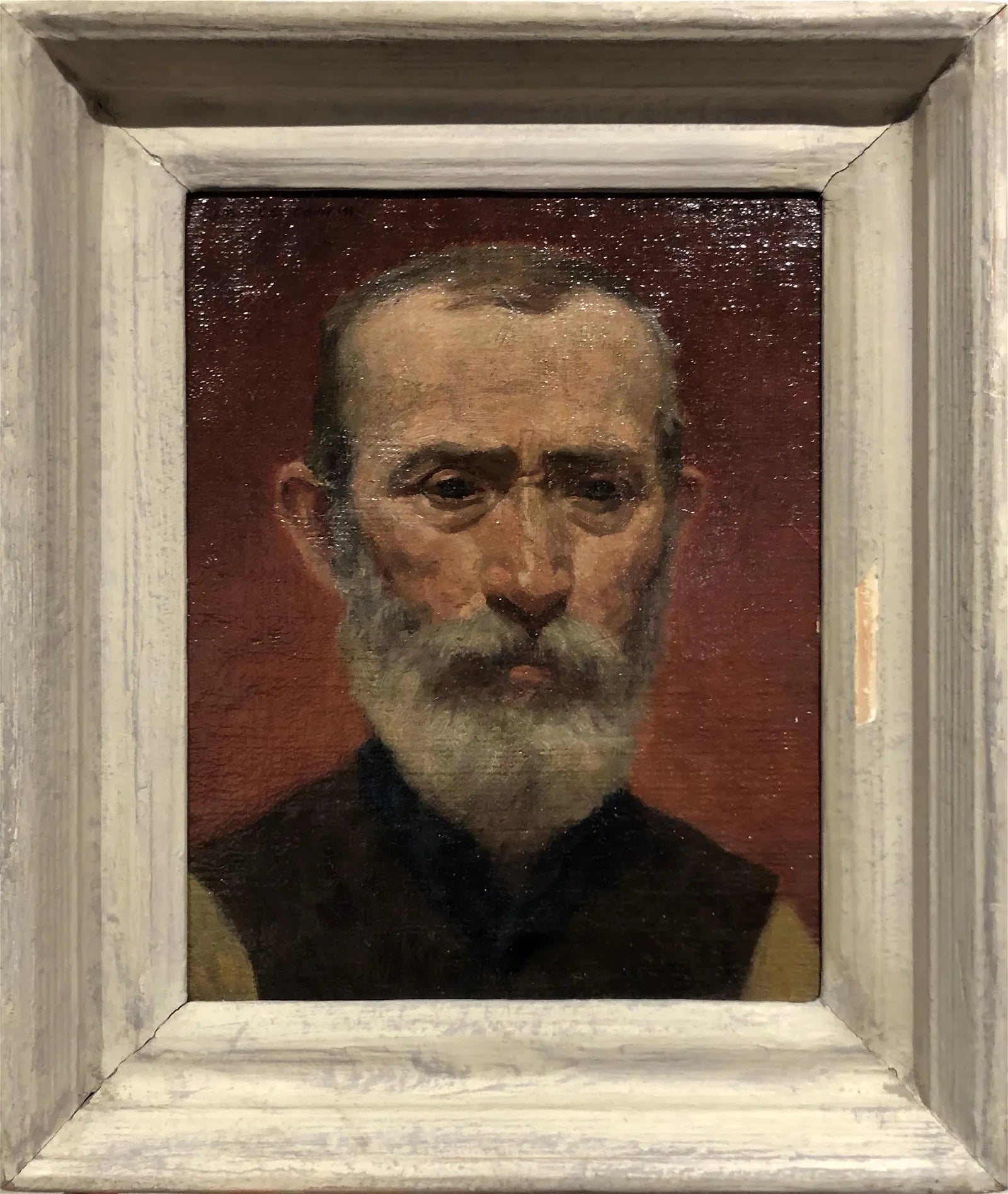 AW610: : James Ormsbee Chapin C 1912 Portrait of a Man Antwerp Royal Academy Oil on Canvas