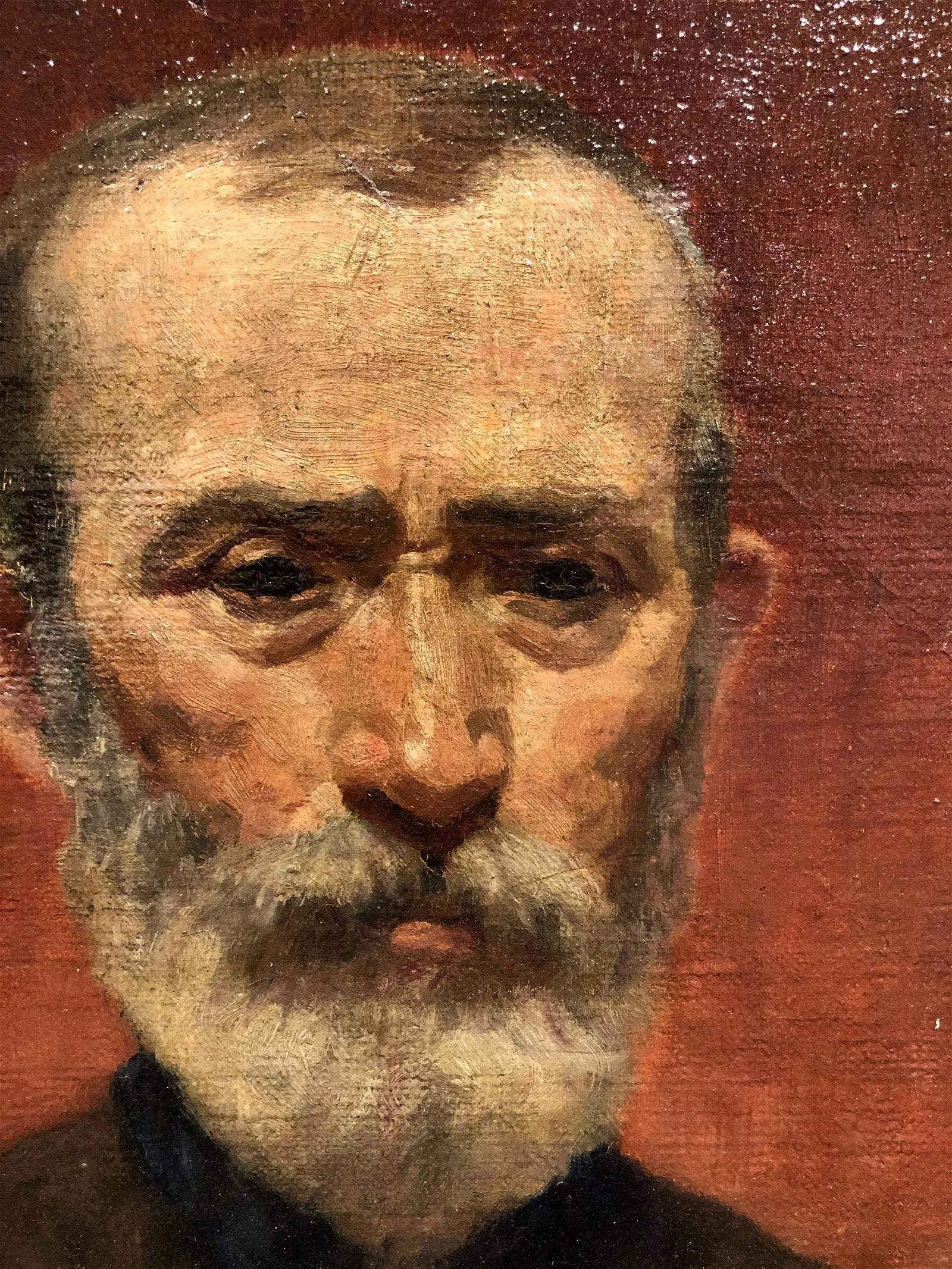 AW610: : James Ormsbee Chapin C 1912 Portrait of a Man Antwerp Royal Academy Oil on Canvas