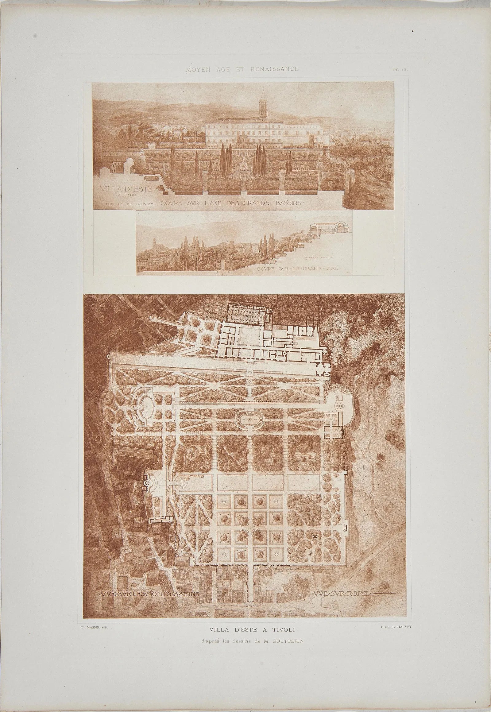 AW7-008: Jules-Adolphe Chauvet - Lot of 3 19th Century Architectural Heliogravures From Moyen Age Et Renaissance