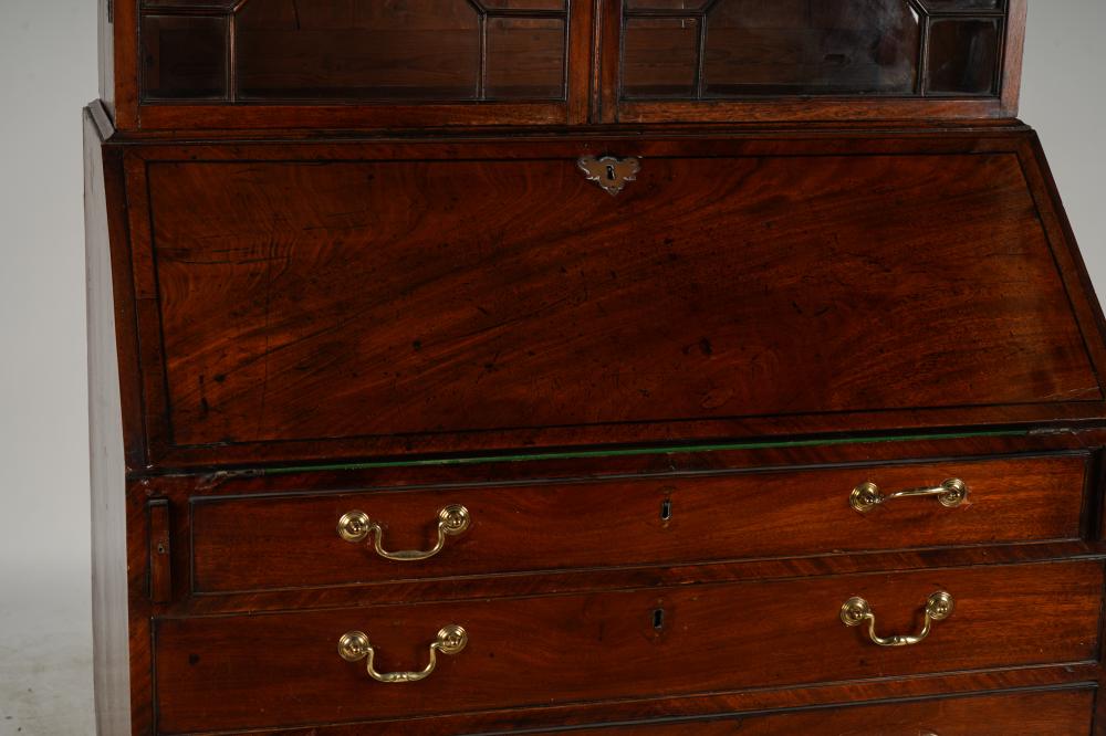 AF5-026: ANTIQUE LATE 18TH CENTURY ENGLISH HEPPLEWHITE STYLE MAHOGANY SECRETARY