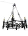 Antique Spanish Colonial Revival Hand Forged Iron Chandelier | Work of Man