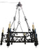 Antique Spanish Colonial Revival Hand Forged Iron Chandelier | Work of Man
