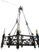 Antique Spanish Colonial Revival Hand Forged Iron Chandelier | Work of Man