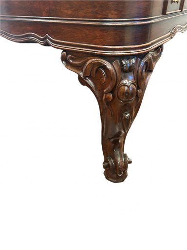 Antique Victorian Rococo Rosewood Piano Desk Conversion | Work of Man