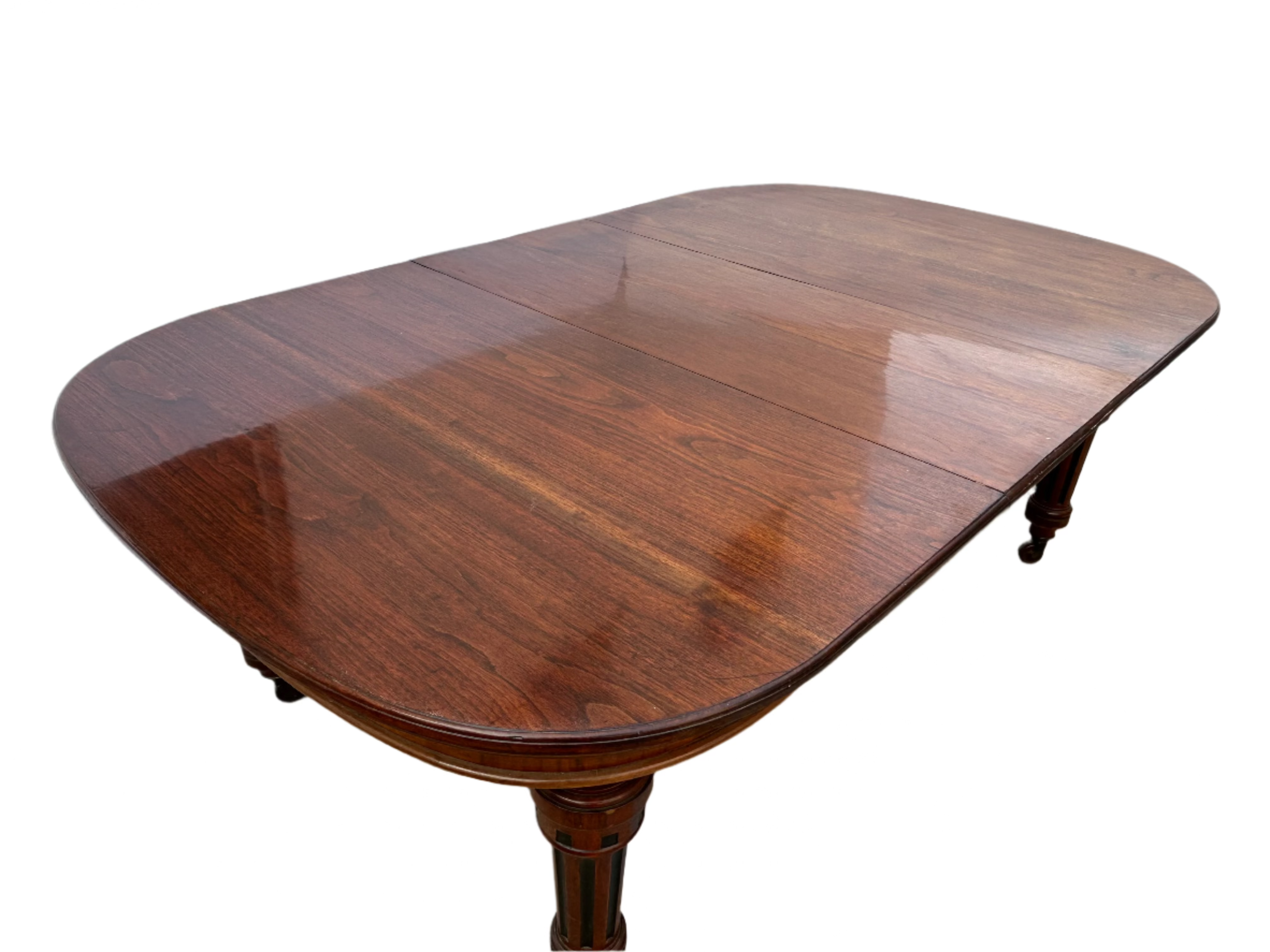 Antique Circa 1860 American Victorian Walnut Extension Dining Table | Work of Man