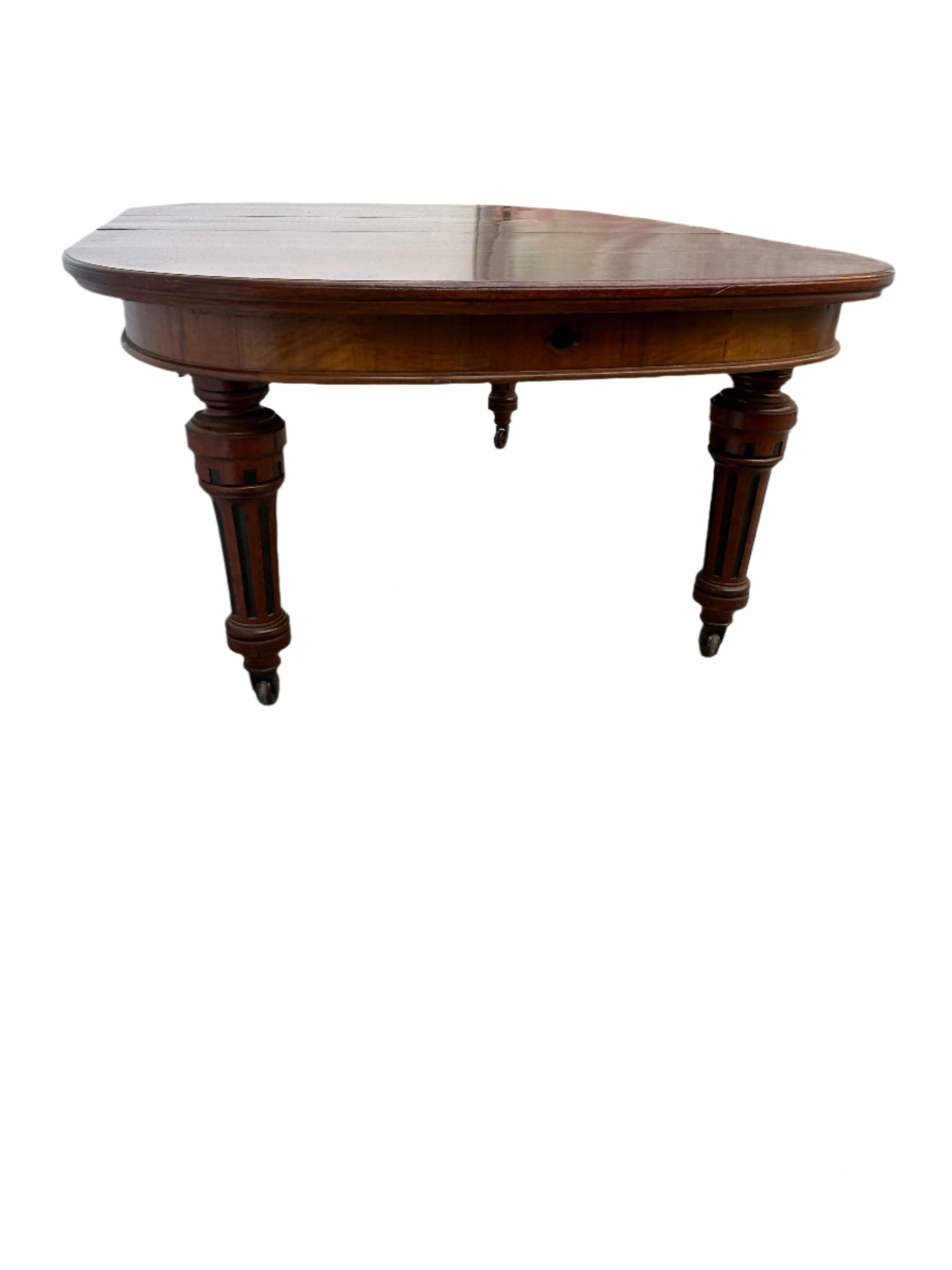 Antique Circa 1860 American Victorian Walnut Extension Dining Table | Work of Man