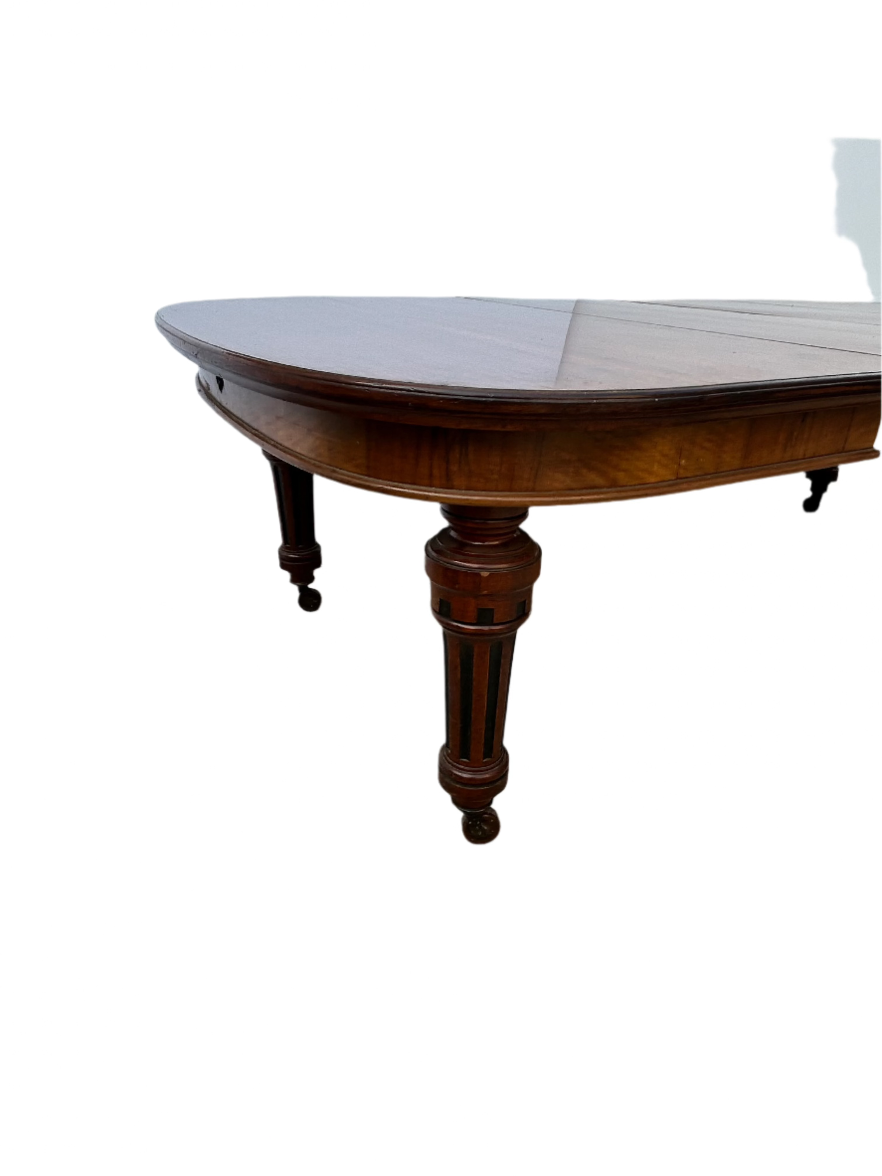 Antique Circa 1860 American Victorian Walnut Extension Dining Table | Work of Man