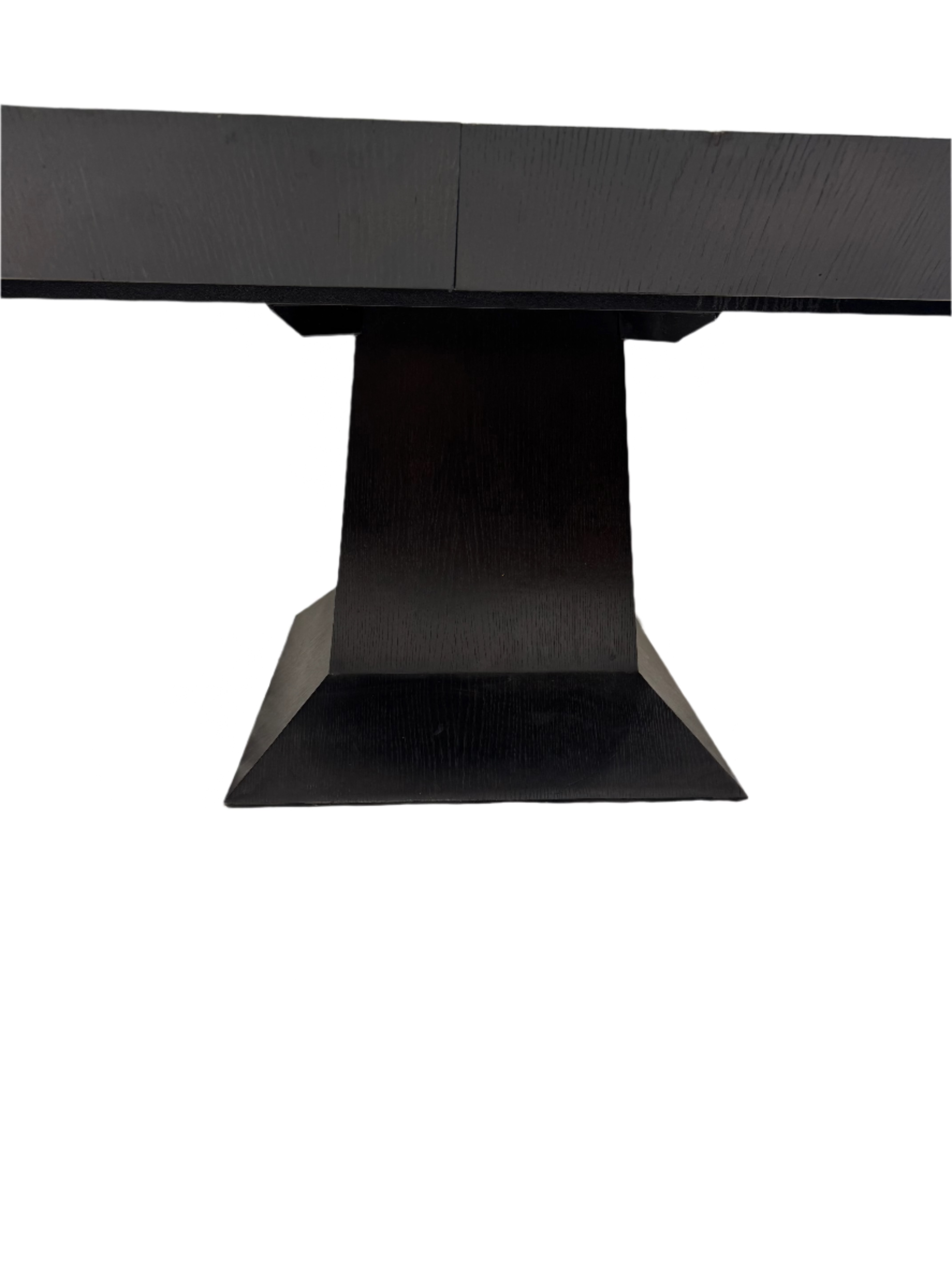 AF1-260: Emanuel Morez Klismos Ebonized Oak Dining Table Late 20th Century