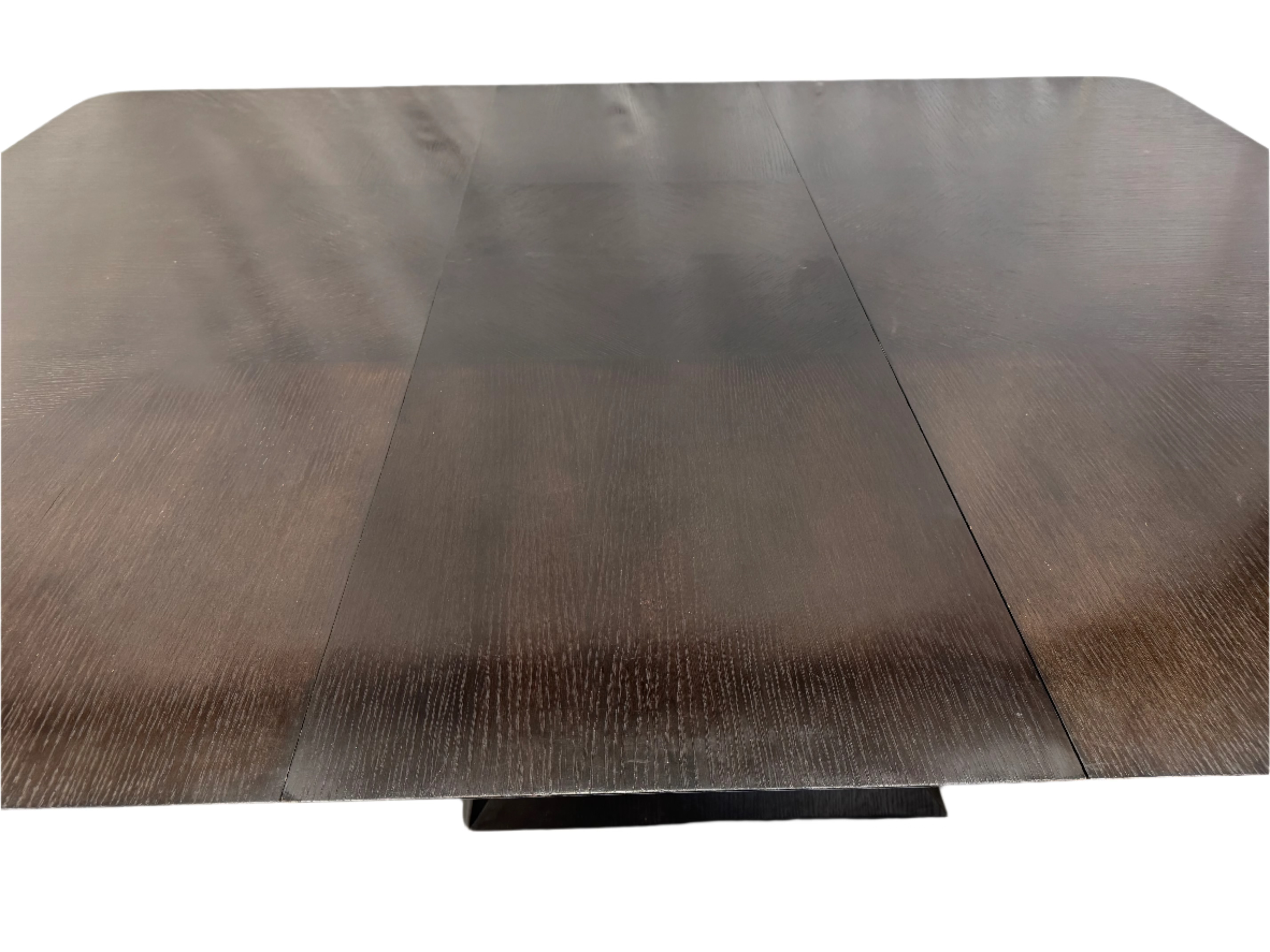 AF1-260: Emanuel Morez Klismos Ebonized Oak Dining Table Late 20th Century