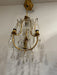 Antique French Gilt Brass Crystal Chandelier | Work of Man