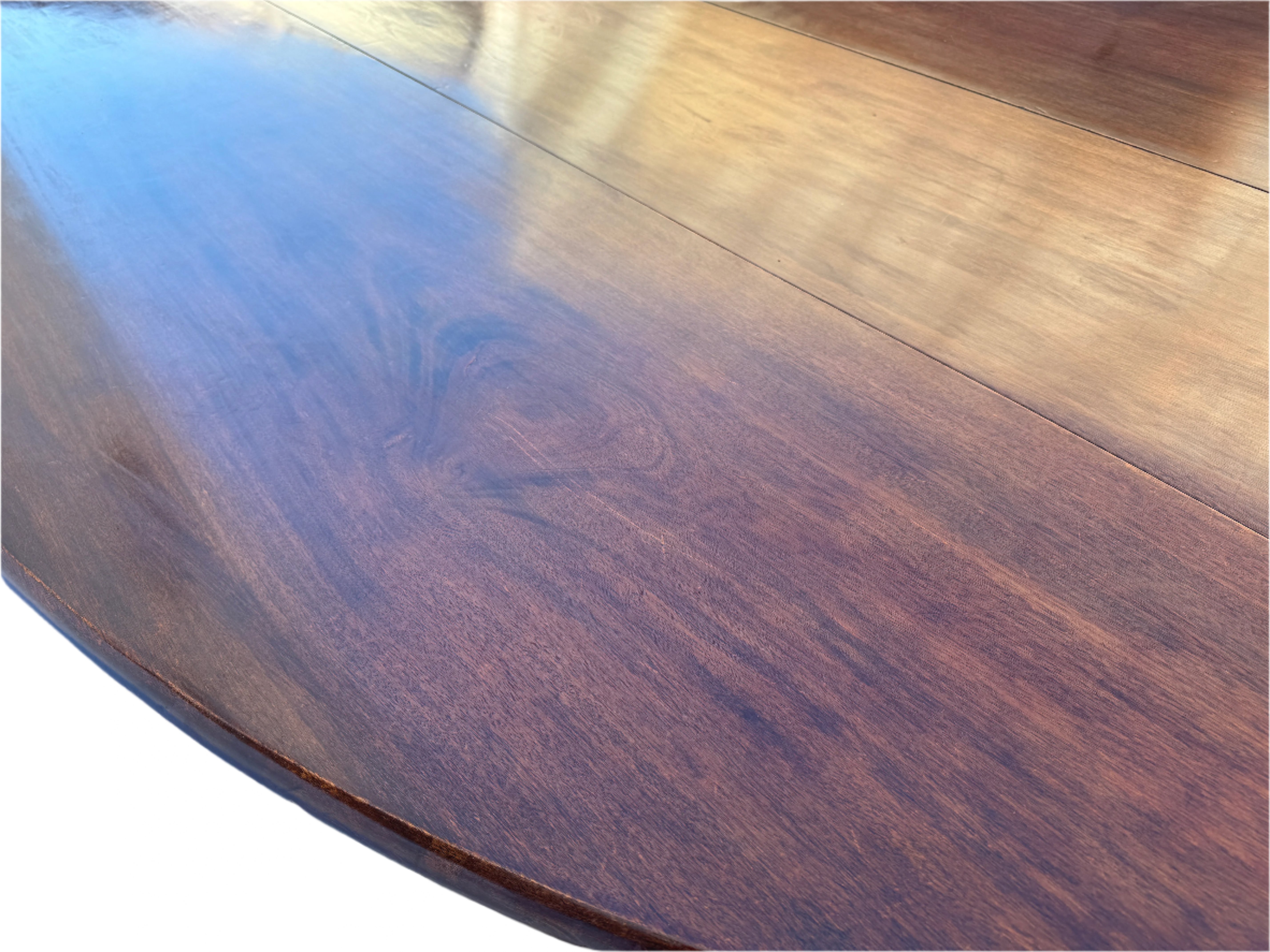 AF1-425: Antique English Mahogany Oval Drop Leaf Wake Table Late 19th Century