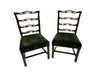 Antique Pair ofAmerican Federal Mahogany Ladder-Back Side Chairs Early 19th Century | Work of Man