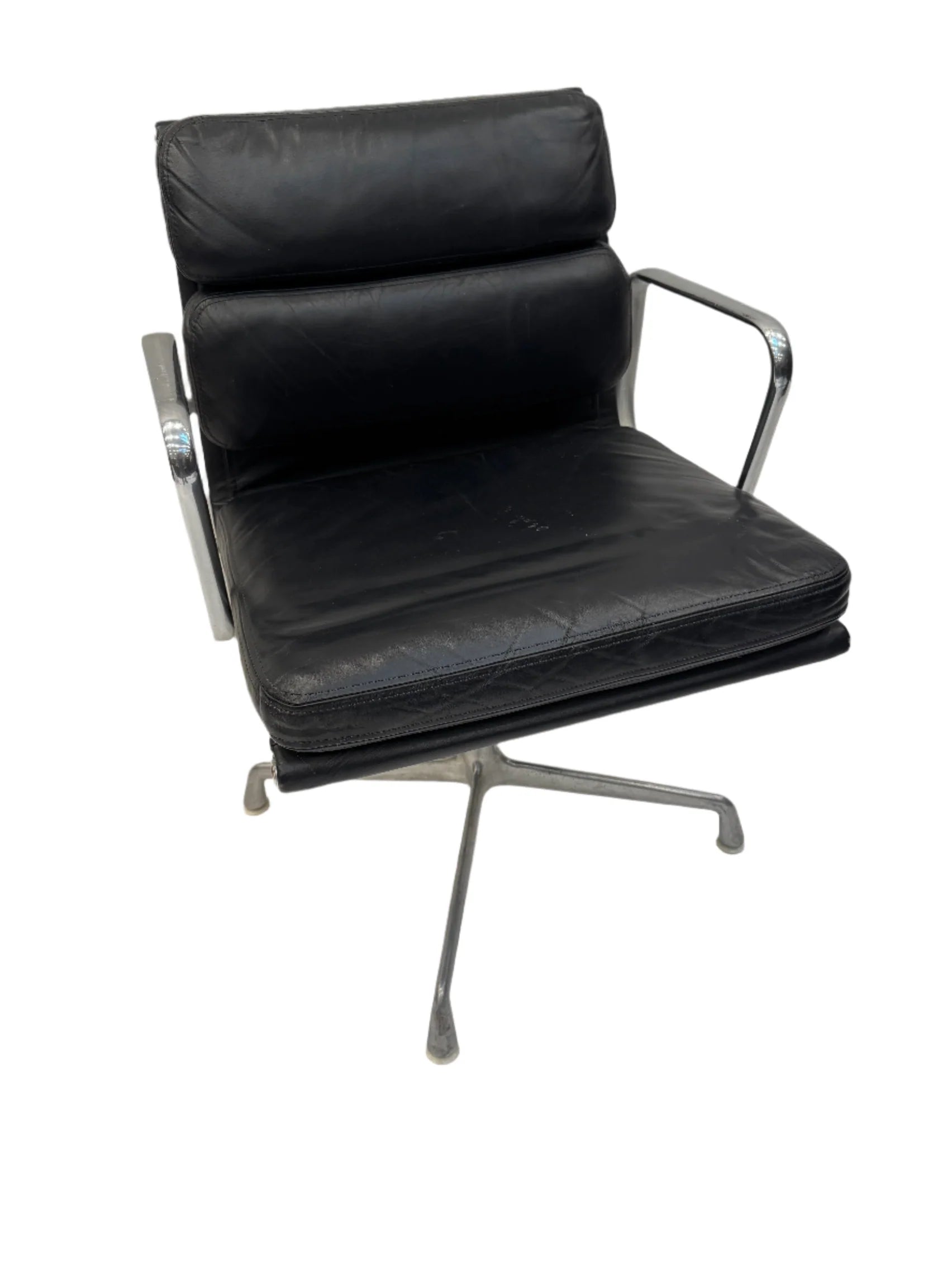 Original Herman Miller Aluminum Eames Soft Pad Group Management Conference Chair | Work of Man