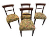 Antique Set of Four English Regency Mahogany Side Chairs Early 19th Century | Work of Man
