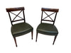Antique Pair American Federal Mahogany Side Chairs Early 19th Century | Work of Man