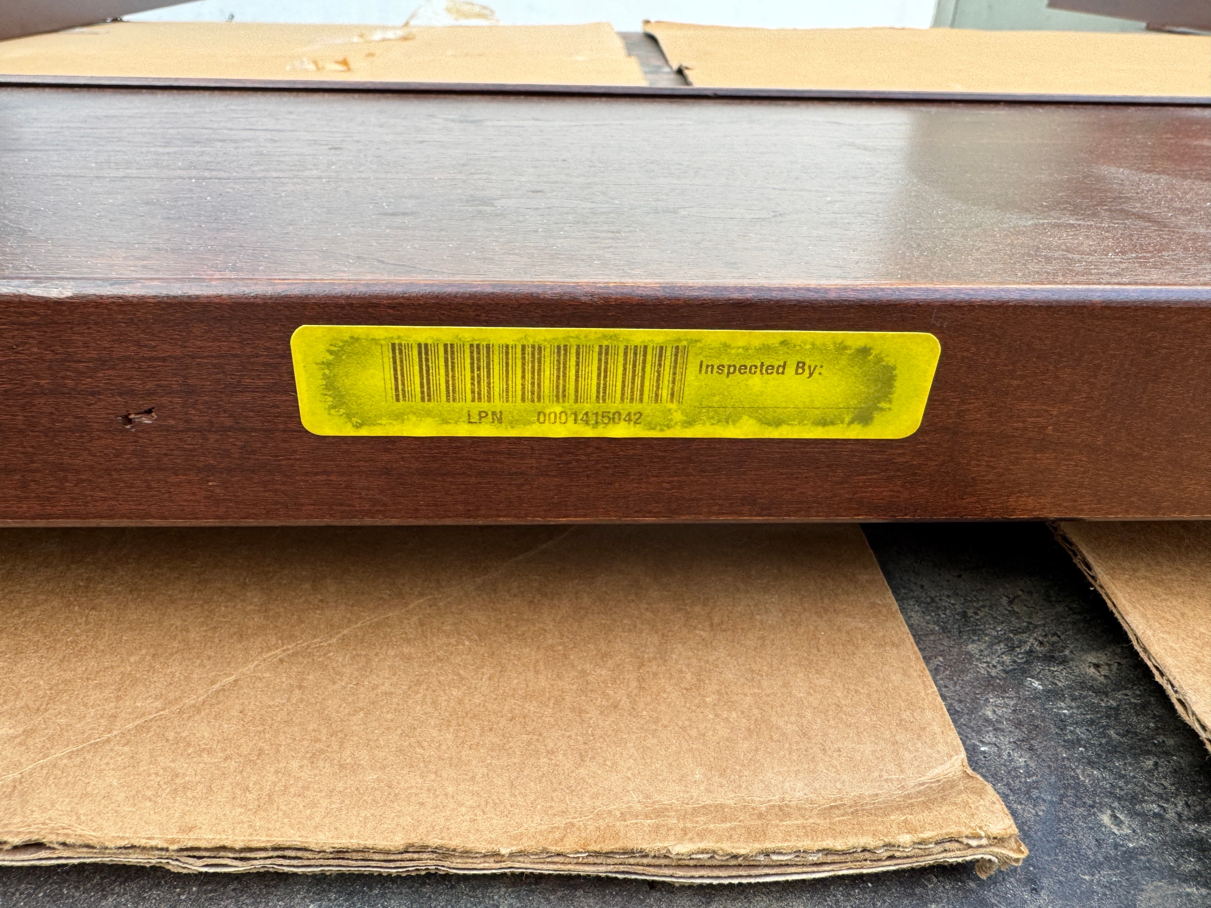 AF6-020: Restoration Hardware Four Poster California King Mahogany Bed Frame With Tester Late 20th Century