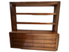 Vintage Oak Display Shelves and Cabinets \ Work of Man