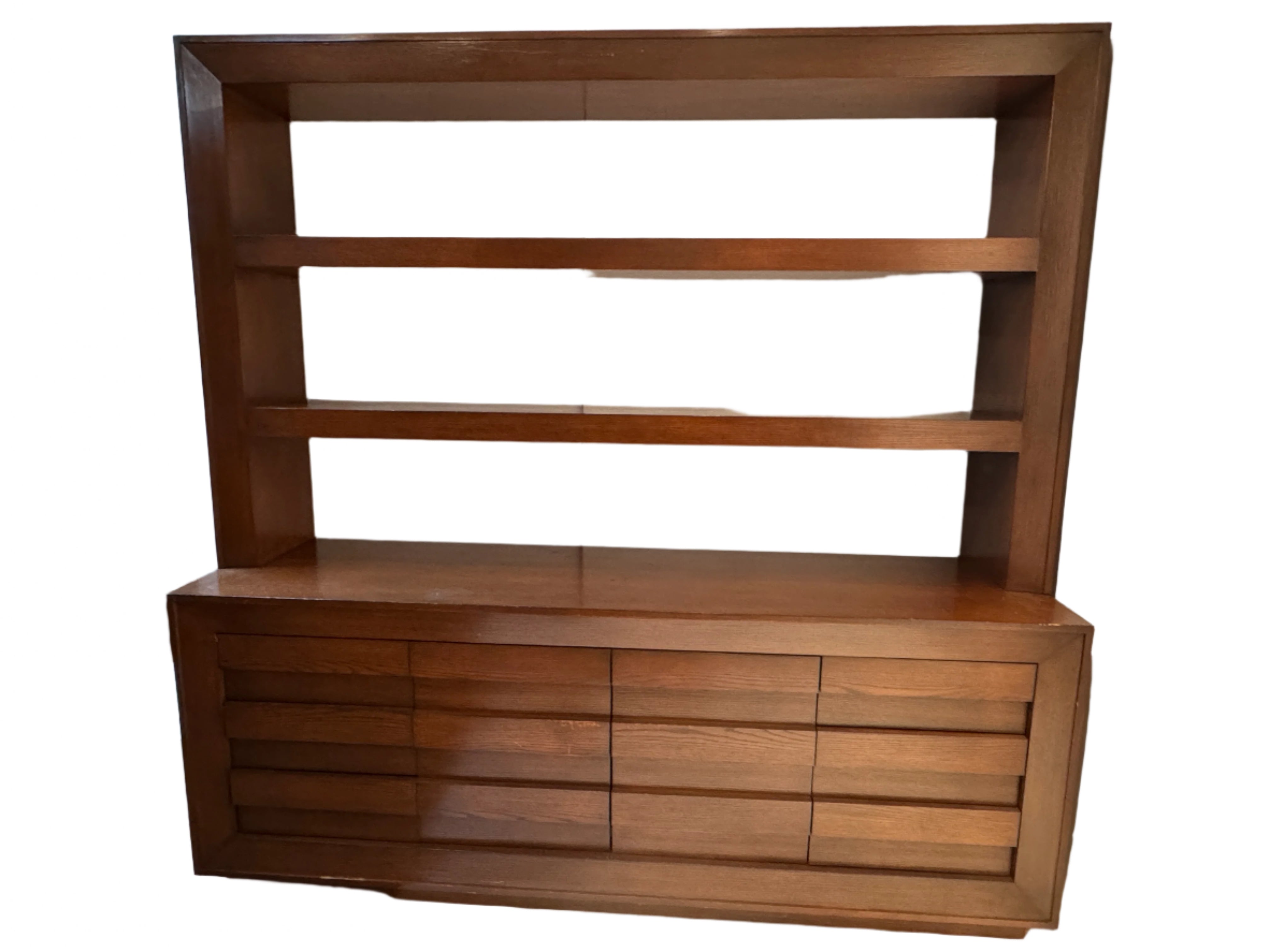 Vintage Oak Display Shelves and Cabinets \ Work of Man