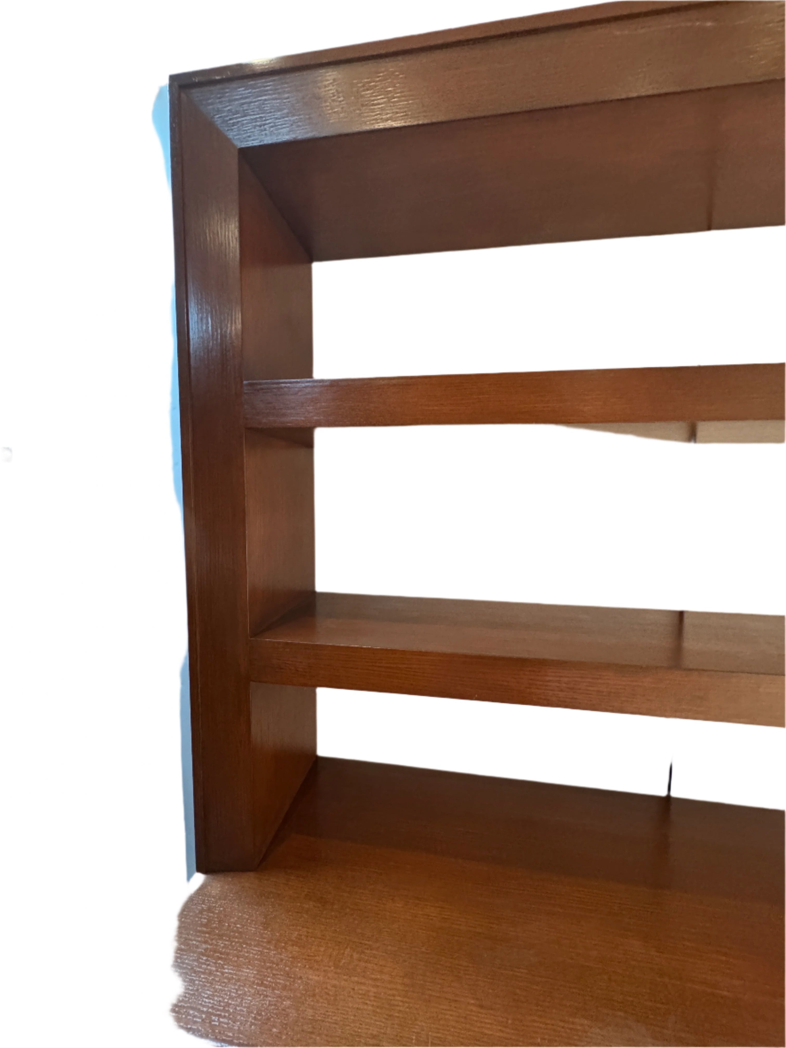AF3-033: Vintage Oak Display Shelves and Cabinet