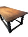 Antique Spanish Colonial Oak Plank Table With Barley Twist Legs 18th Century | Work of Man