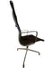 Vintage Eames Group Management Aluminum Executive Desk Chair Black Fabric Four Star Base