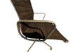 Vintage Eames Group Management Aluminum Executive Desk Chair Black Fabric Four Star Base