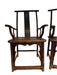 Antique Pair of Chinese "Sichutou” Official's  Hat Armchairs