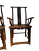 Antique Pair of Chinese "Sichutou” Official's  Hat Armchairs