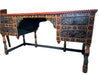 Vintage Moroccan Hand Painted Desk and Chair Late 20th Century | Work of Man
