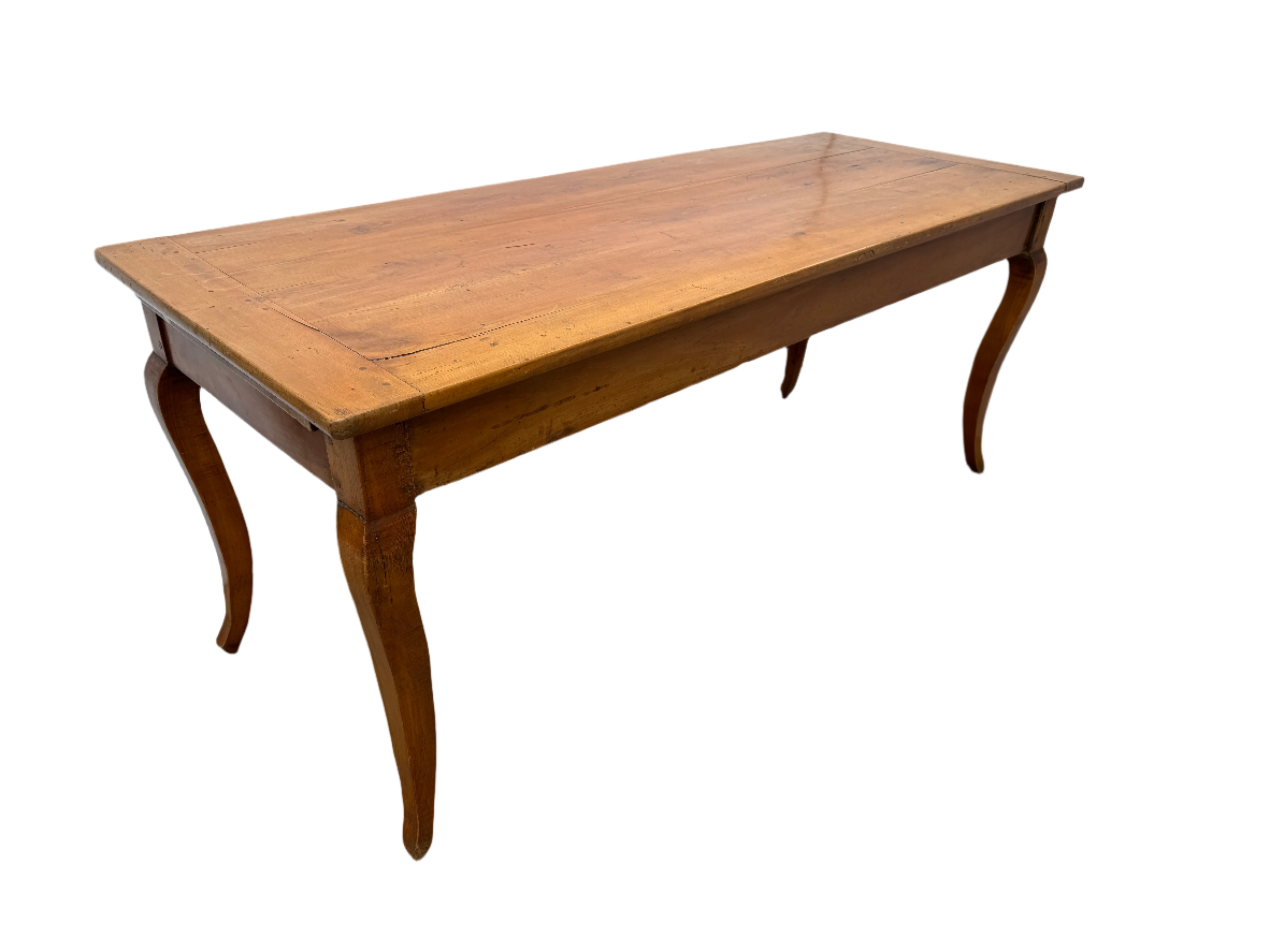 Antique French Provincial Fruitwood Farm Table Late 18th Century | Work of Man