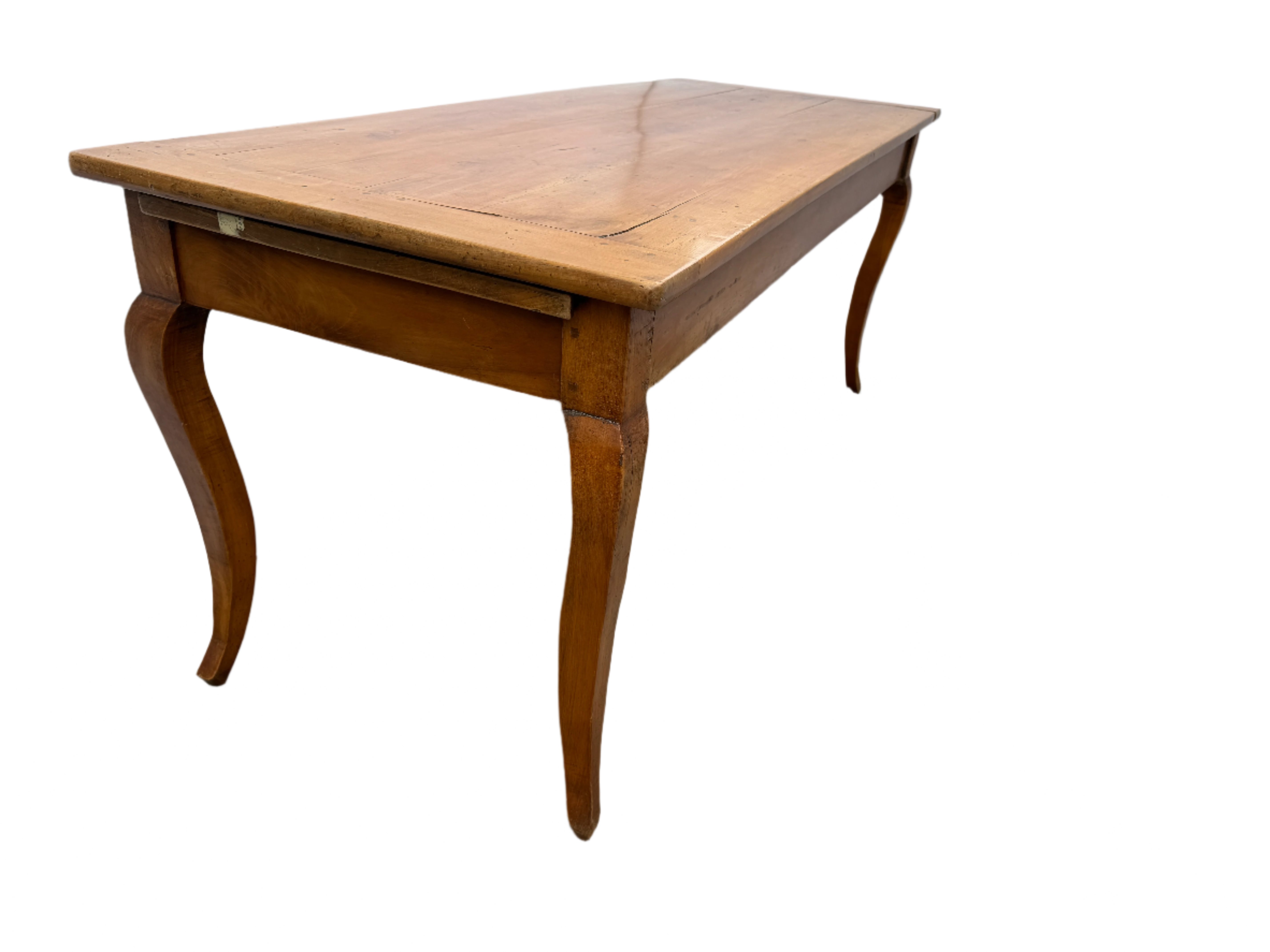 Antique French Provincial Fruitwood Farm Table Late 18th Century | Work of Man