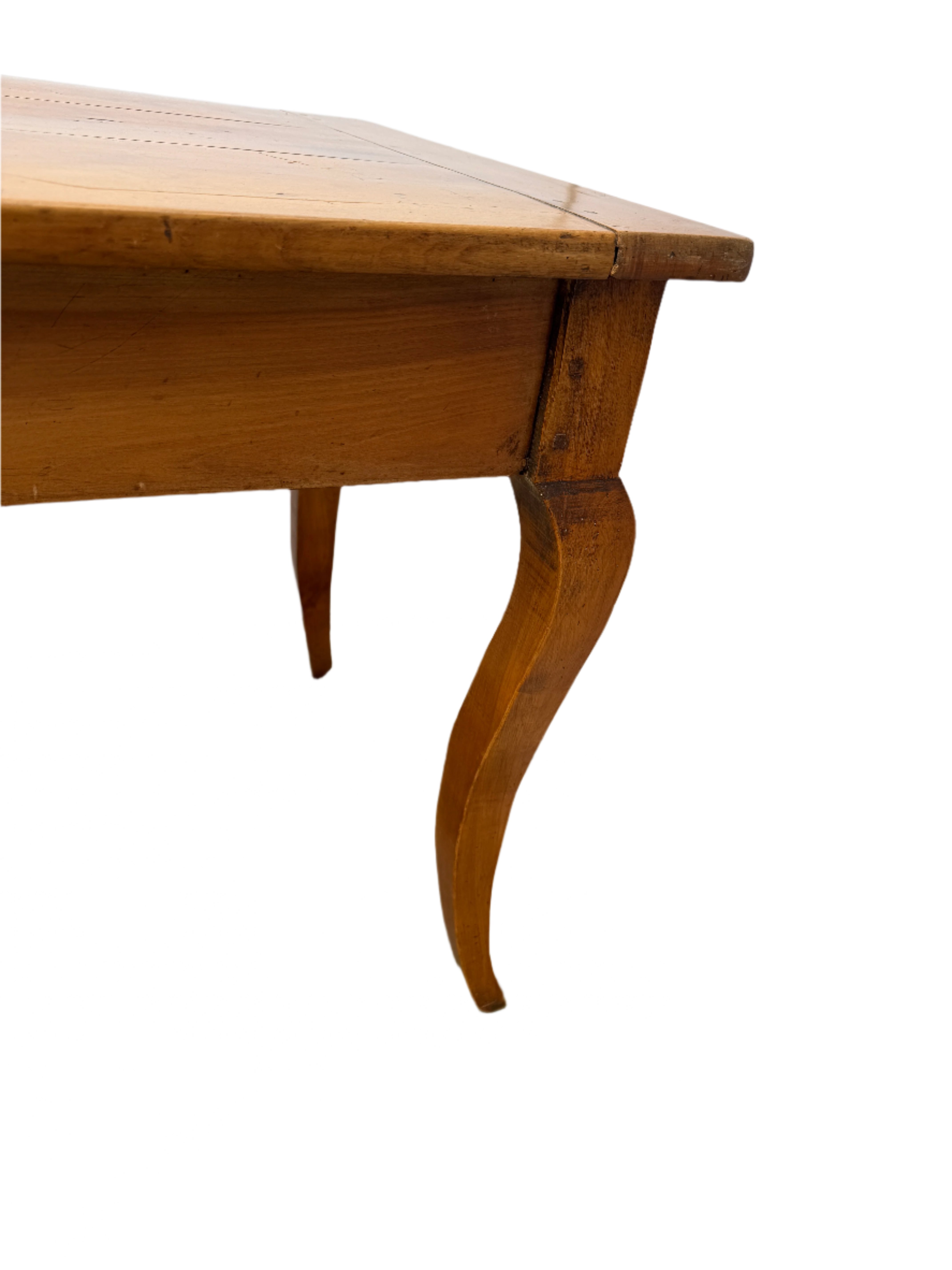 Antique French Provincial Fruitwood Farm Table Late 18th Century | Work of Man