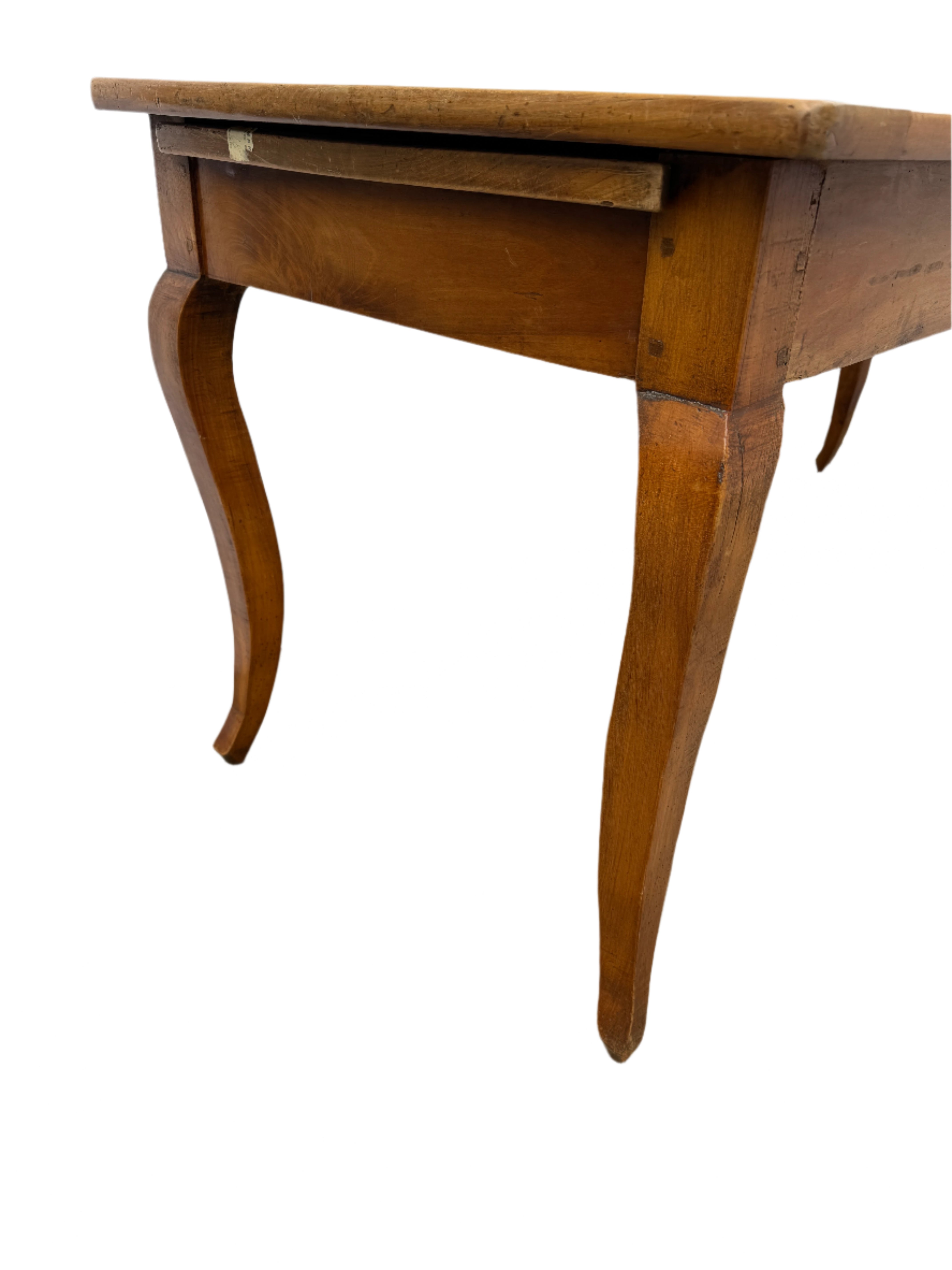 Antique French Provincial Fruitwood Farm Table Late 18th Century | Work of Man