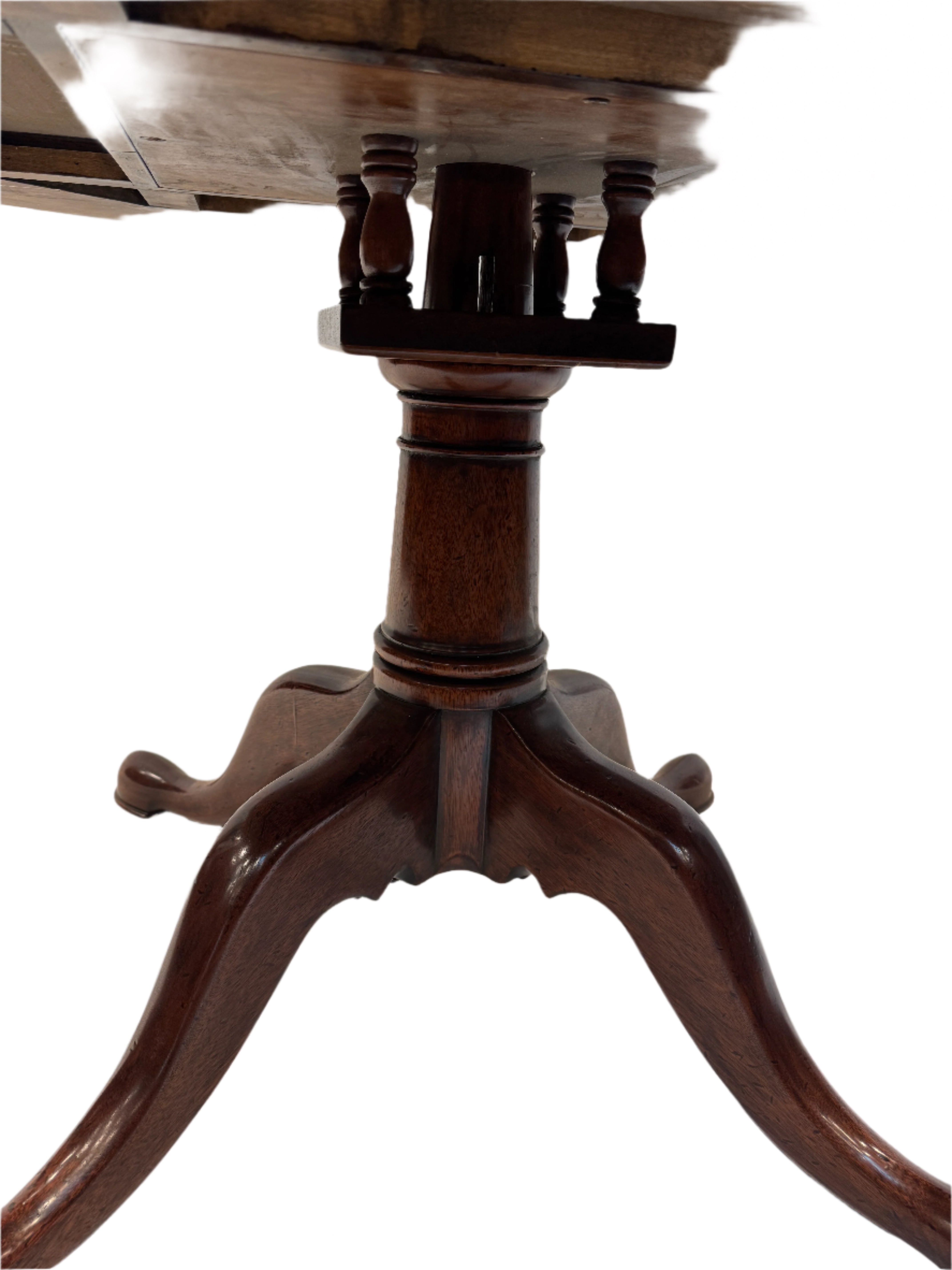 Burton Ching Georgian Style Mahogany Revolving Rent Table | Work of Man