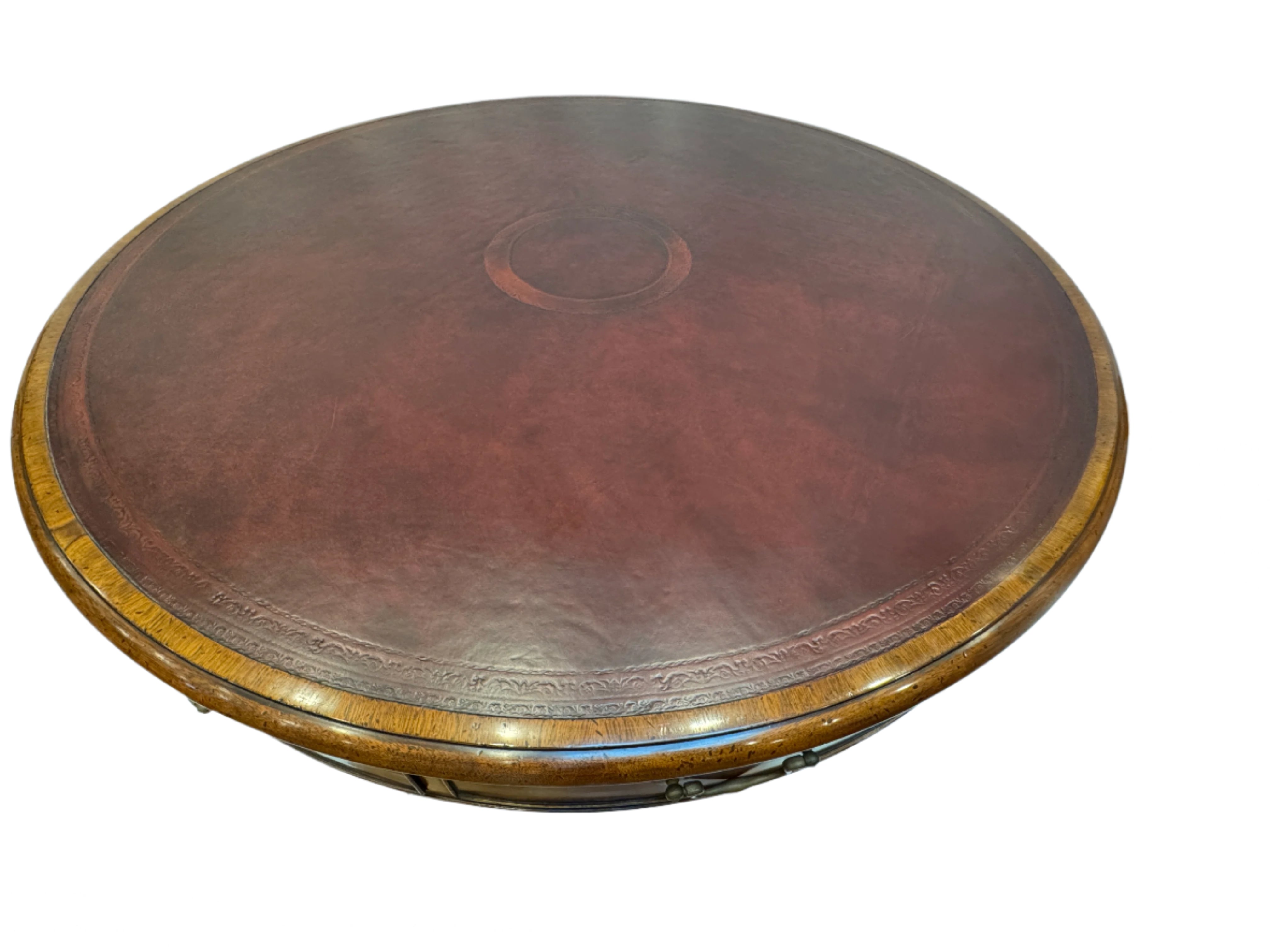Burton Ching Georgian Style Mahogany Revolving Rent Table | Work of Man