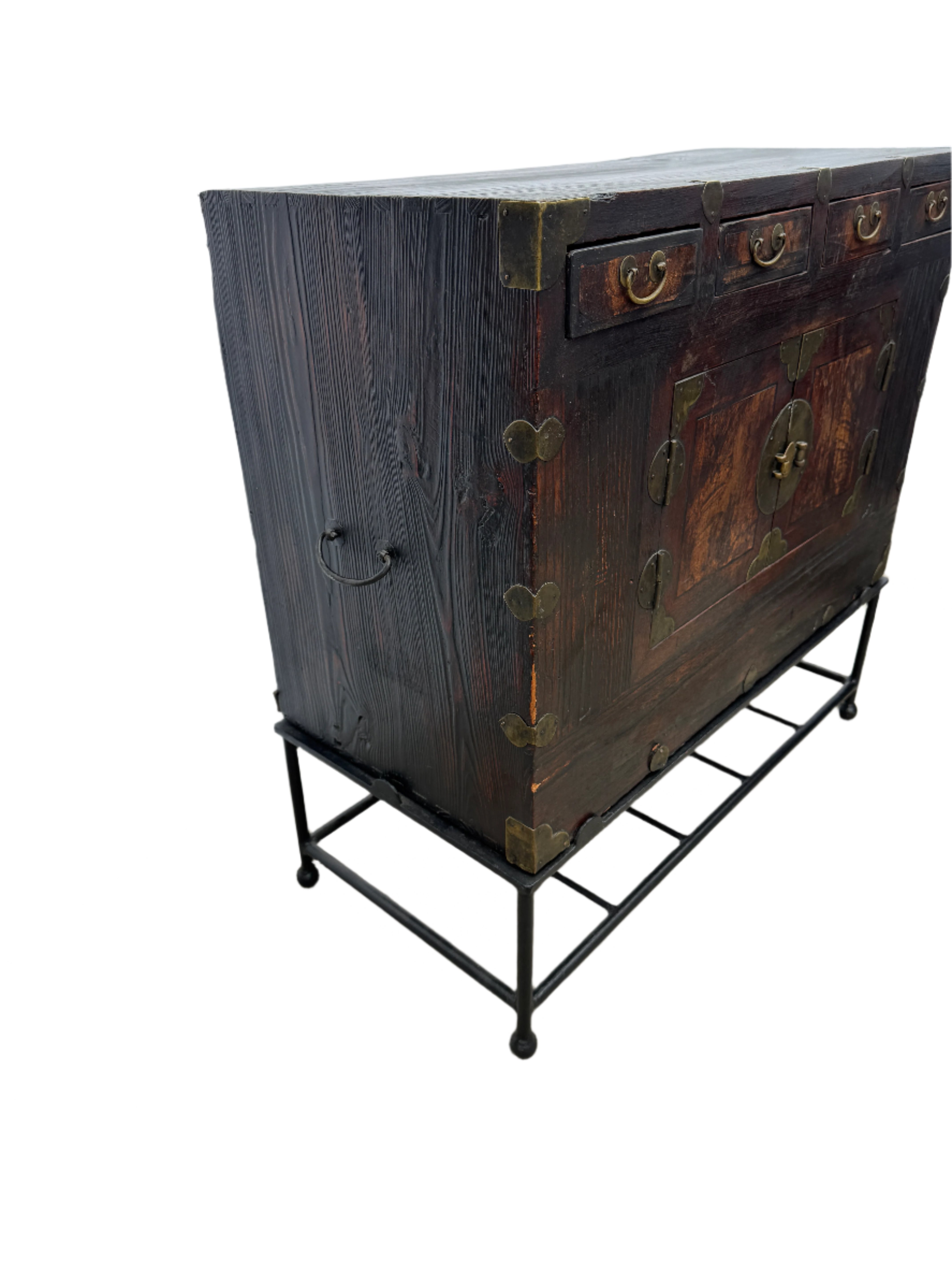 Antique Pair of Korean Elmwood Medicine Chests