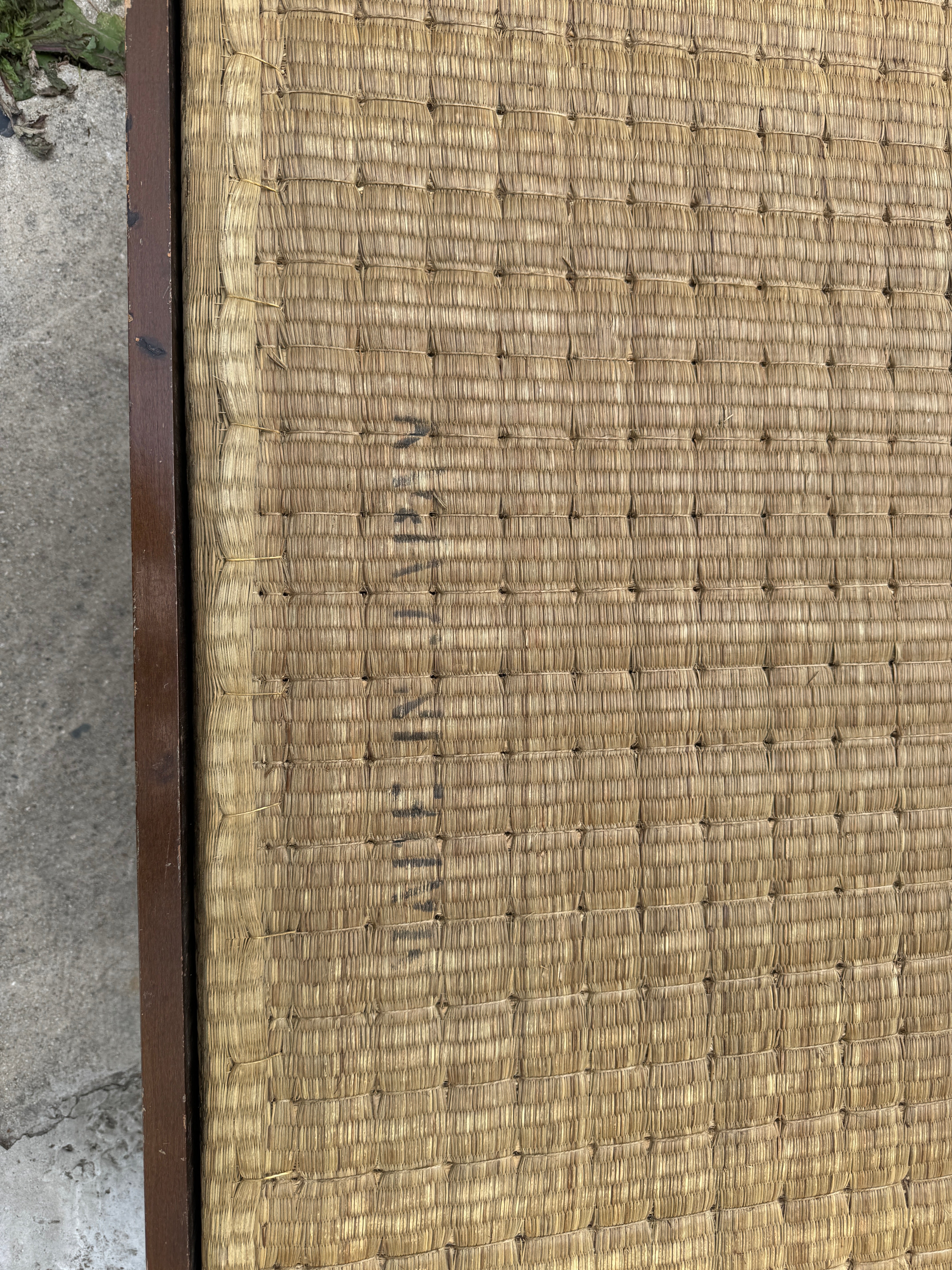 Vintage Mid Century Japanese Woven Seagrass Low Table Circa 1960's | Work of Man