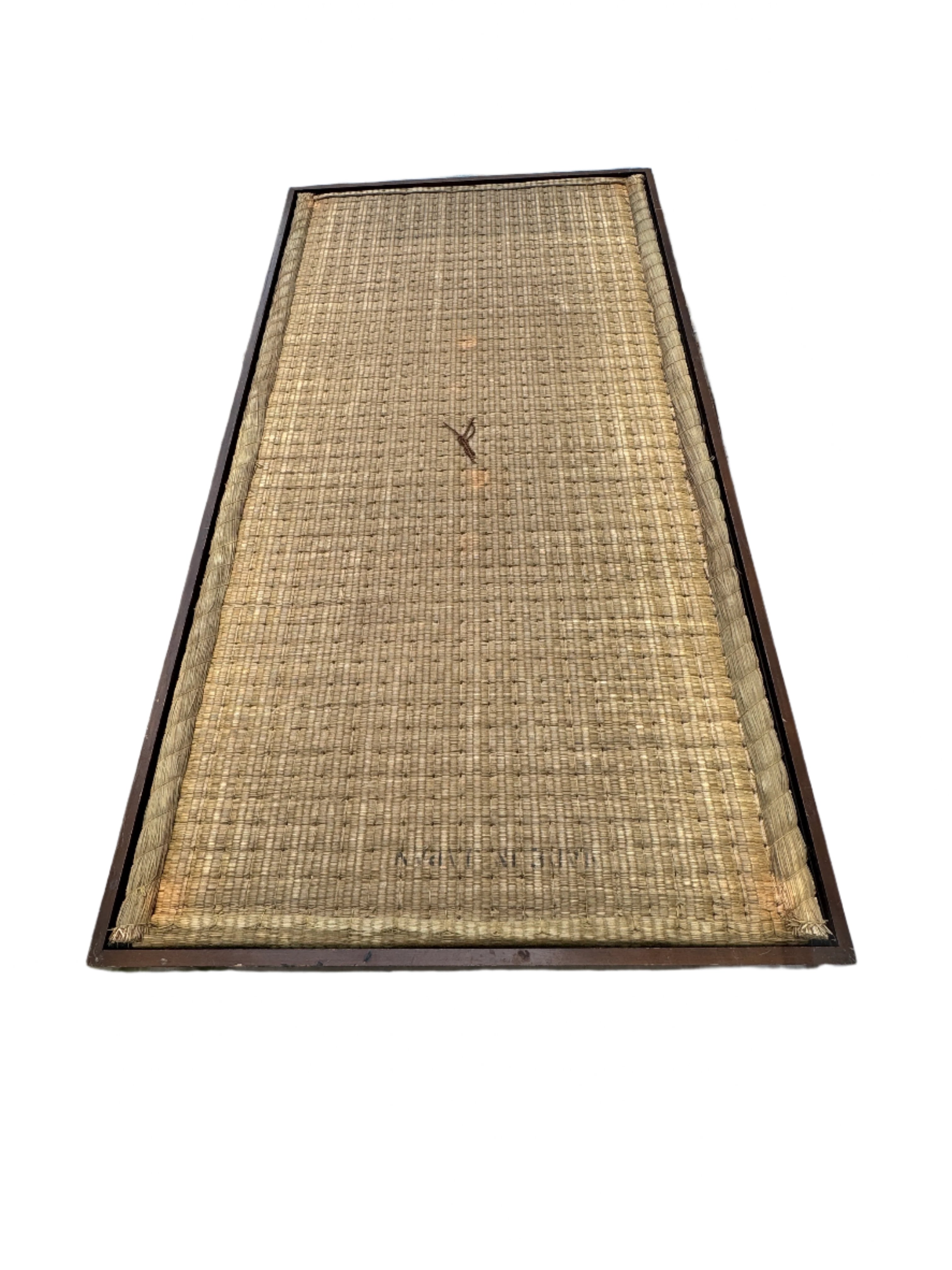 Vintage Mid Century Japanese Woven Seagrass Low Table Circa 1960's | Work of Man