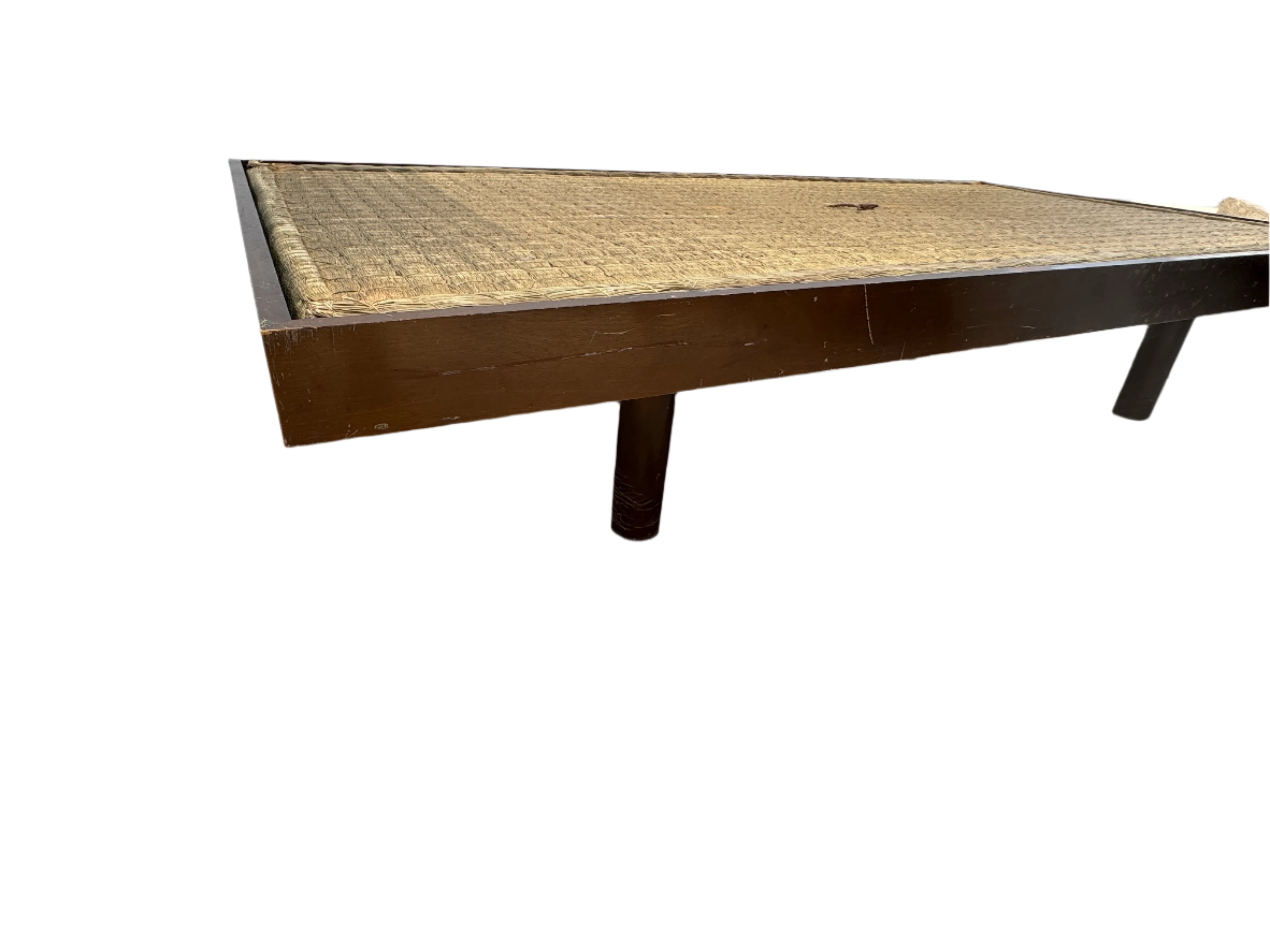 Vintage Mid Century Japanese Woven Seagrass Low Table Circa 1960's | Work of Man