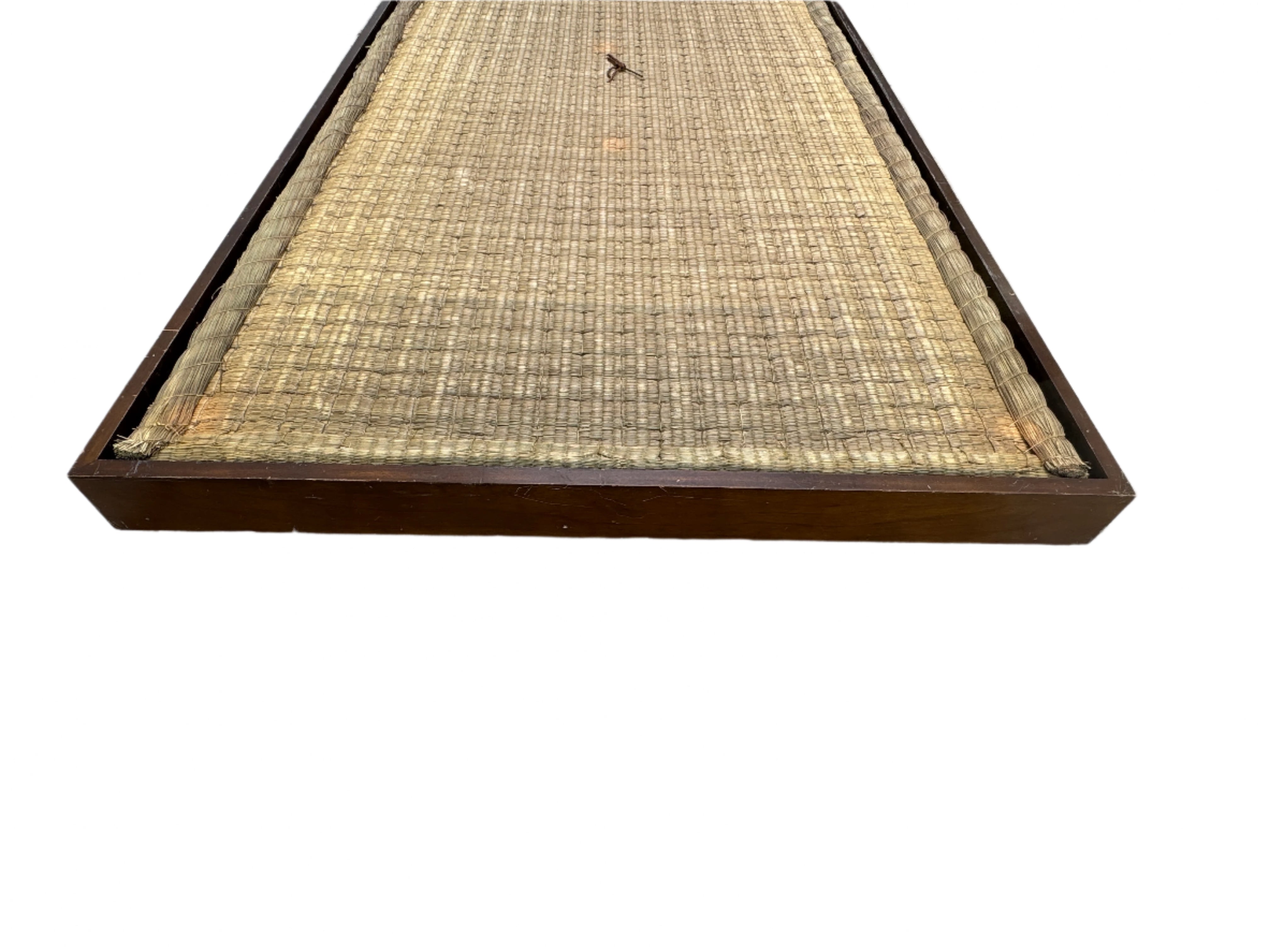 Vintage Mid Century Japanese Woven Seagrass Low Table Circa 1960's | Work of Man