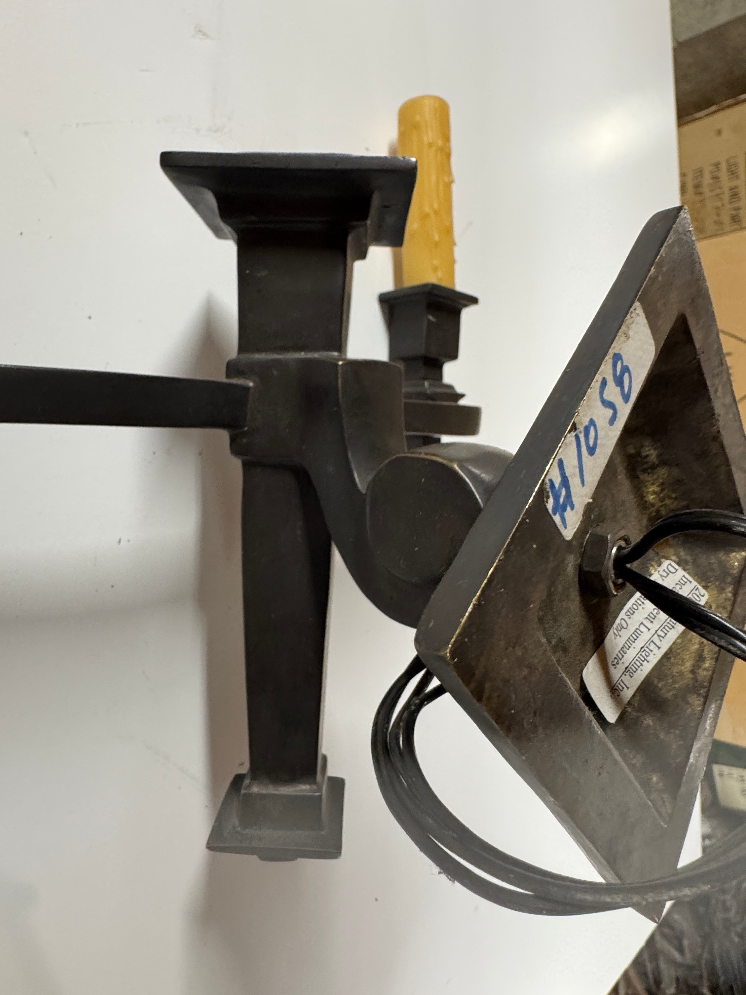 AL3-015: 20th Century Lighting Pair of Arts & Crafts Sconces Pasadena Oil Rubbed Bronze Finish