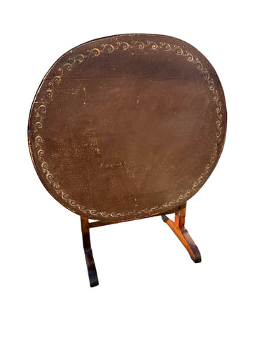 Antique French Vigneron Wine Table With Tilt Top | Work of Man