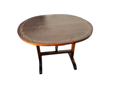 Antique French Vigneron Wine Table With Tilt Top | Work of Man