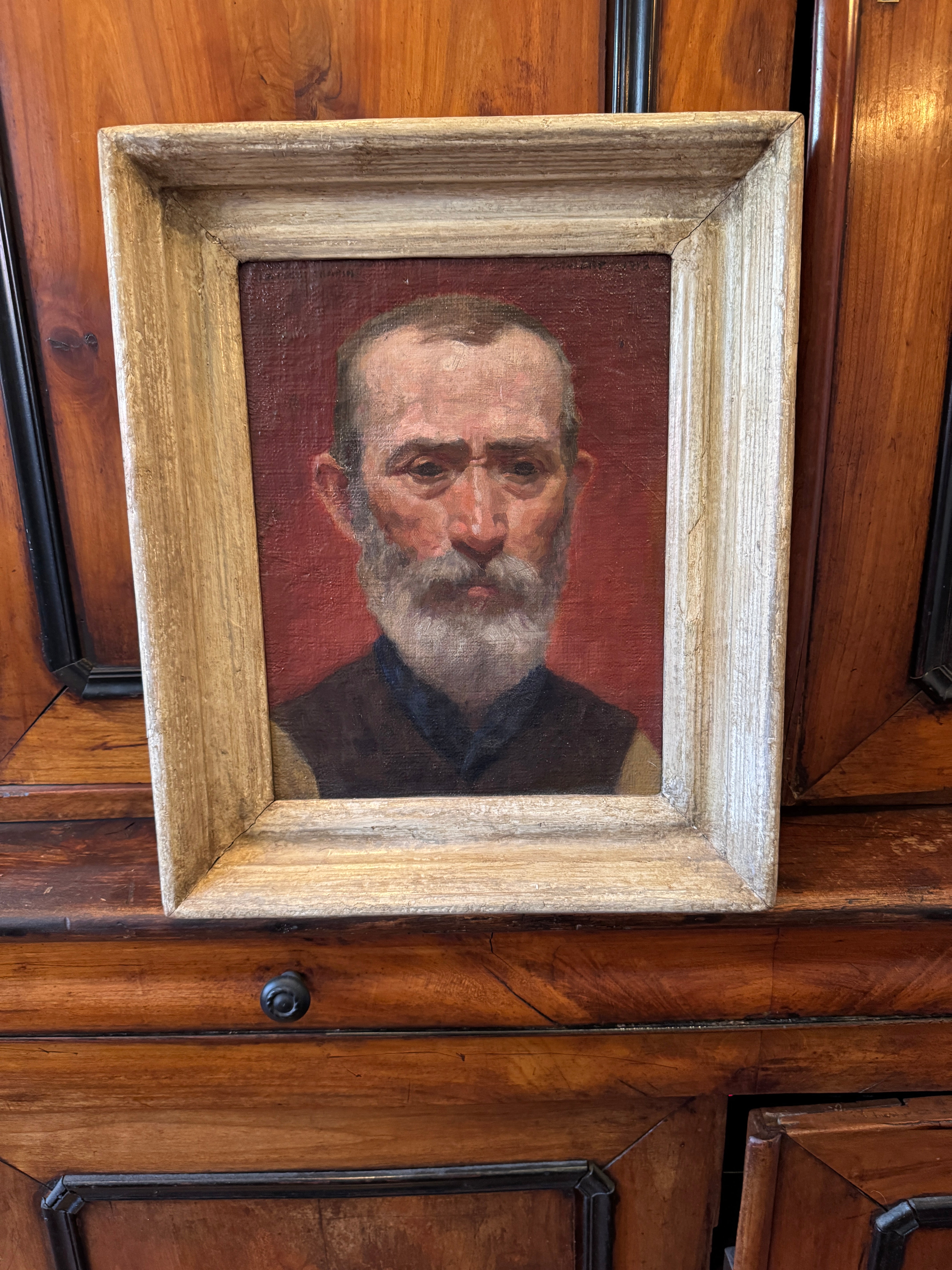 AW610: : James Ormsbee Chapin C 1912 Portrait of a Man Antwerp Royal Academy Oil on Canvas