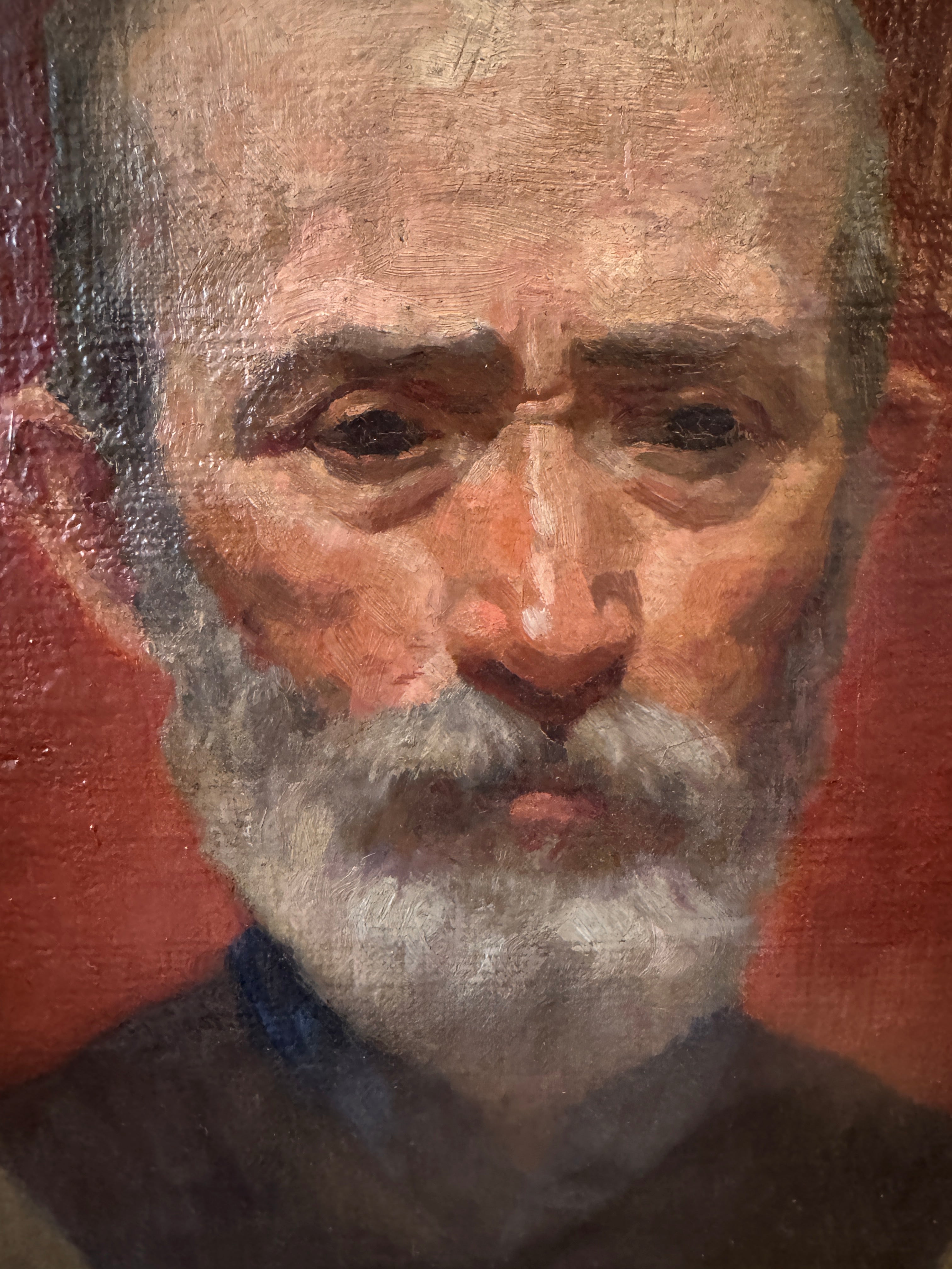 AW610: : James Ormsbee Chapin C 1912 Portrait of a Man Antwerp Royal Academy Oil on Canvas