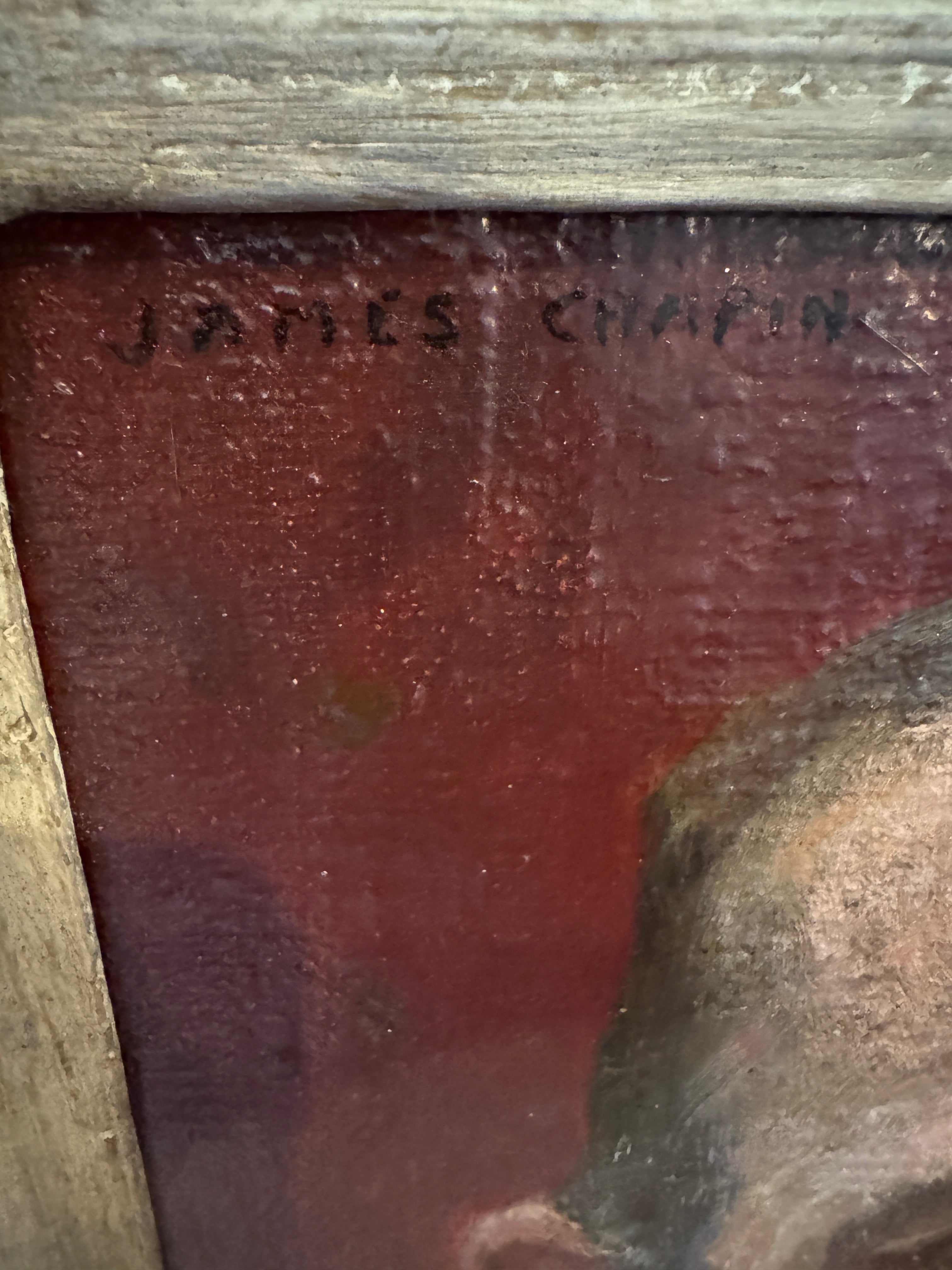 AW610: : James Ormsbee Chapin C 1912 Portrait of a Man Antwerp Royal Academy Oil on Canvas